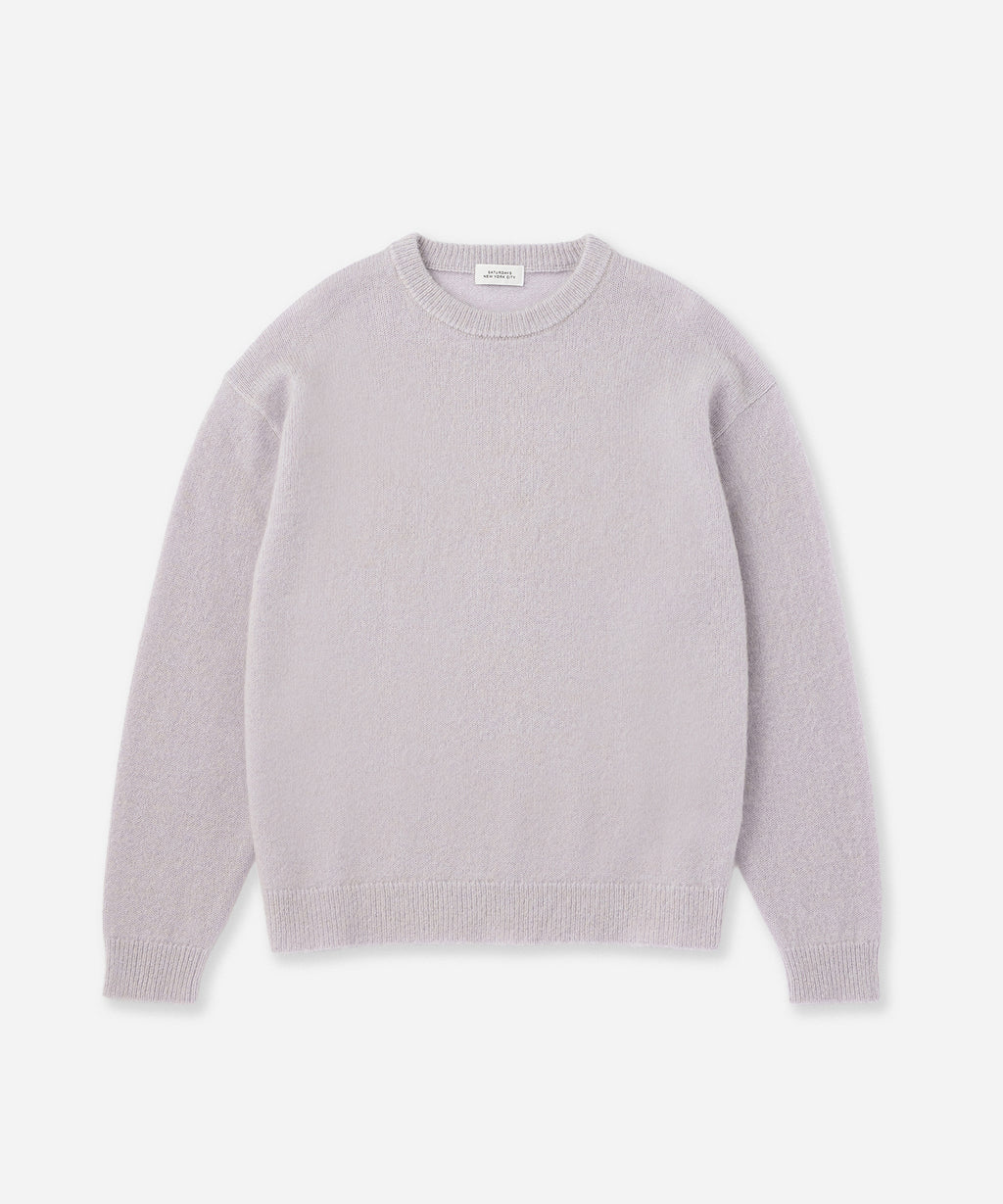 Saturdays NYC Greg Shaggy Knit in Lavender