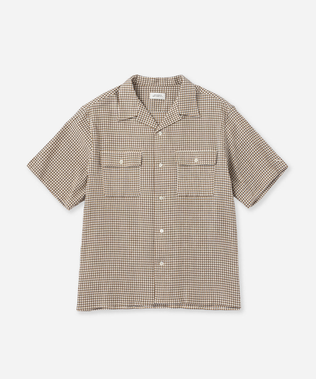 Saturdays NYC Hester Palaka Shirt in Ivory