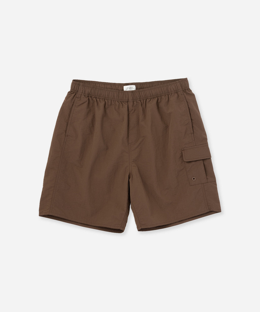 Saturdays NYC Danjo Cargo Swim Short in Brown