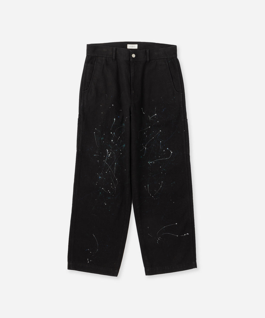 Saturdays NYC Morris Wide Leg Painter Pant in Black