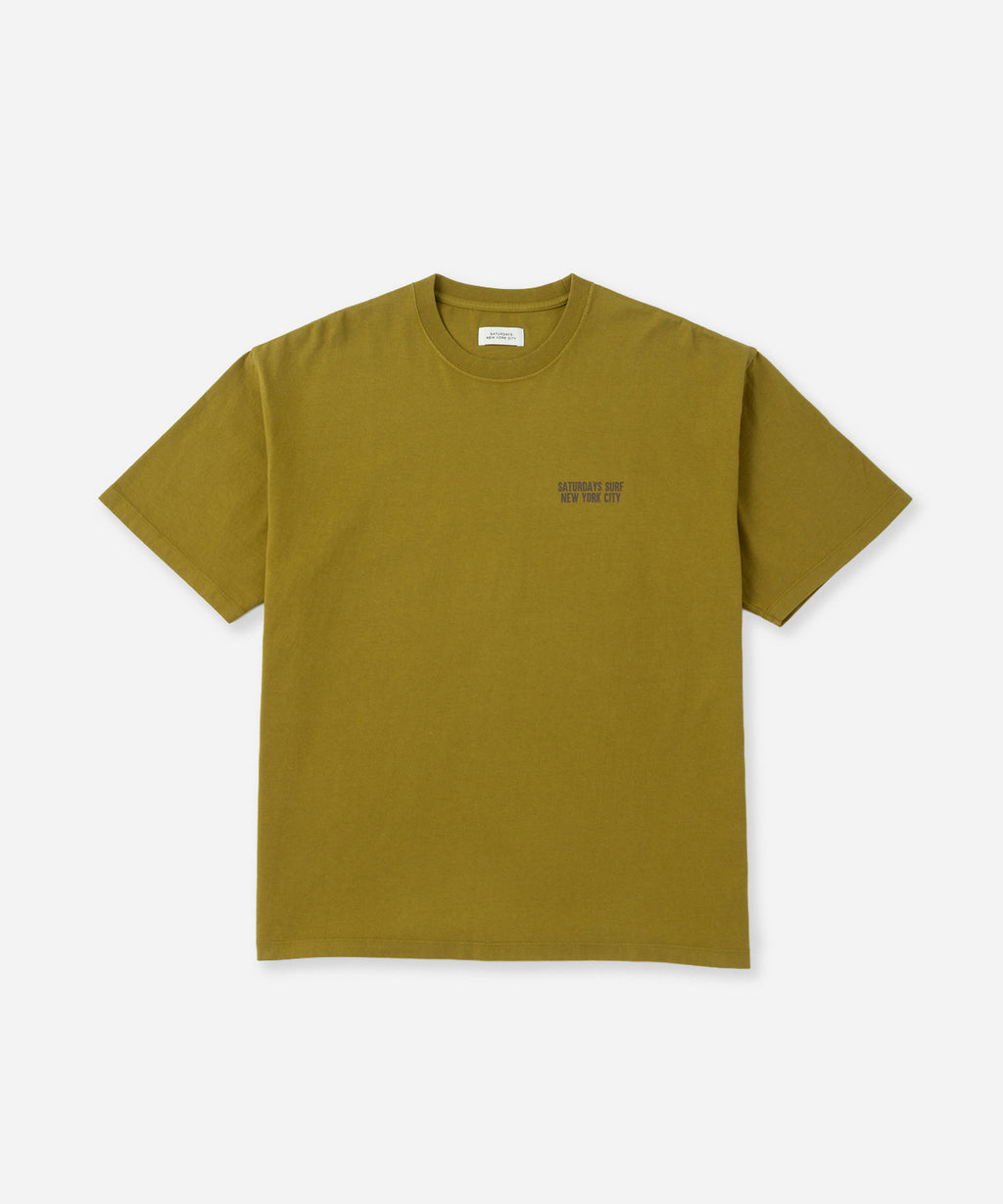 Saturdays NYC Saturdays Heritage Relaxed Tee in Yellow