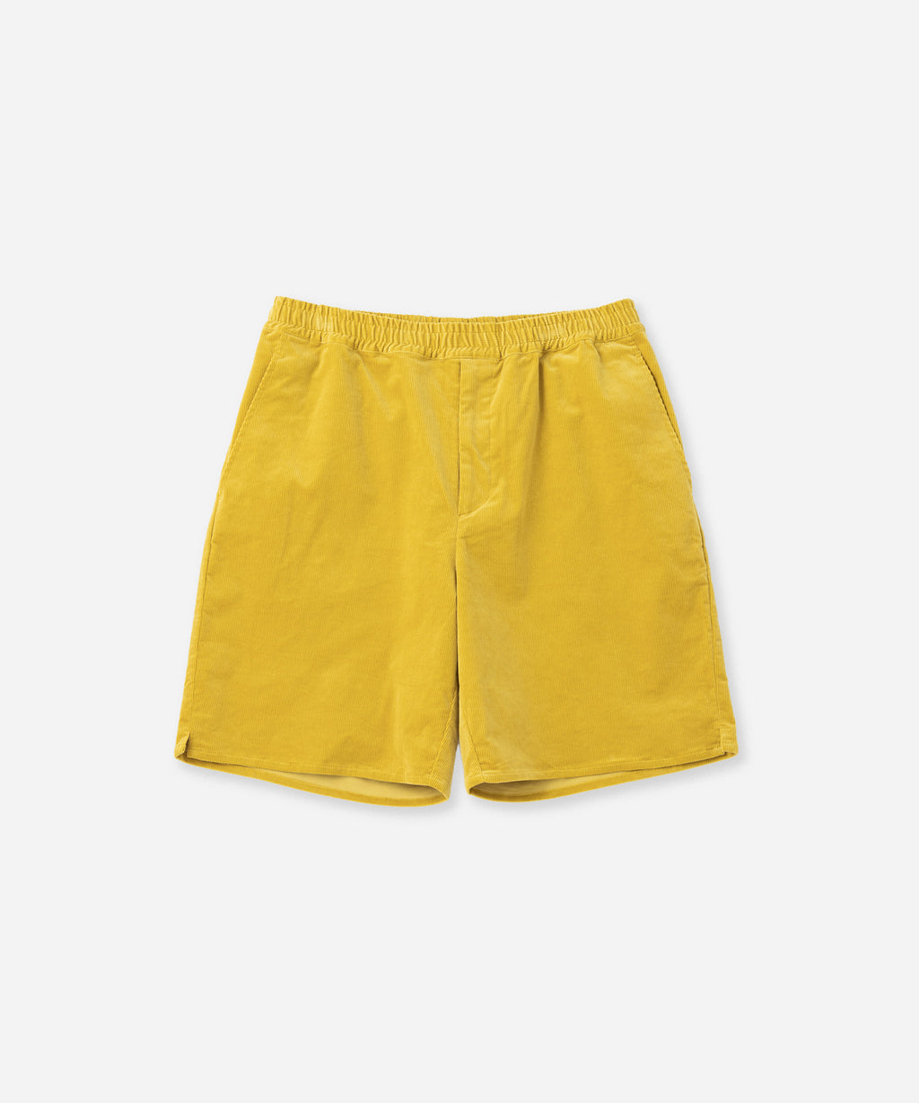 Saturdays NYC Avalon Corduroy Beach Short in Yellow