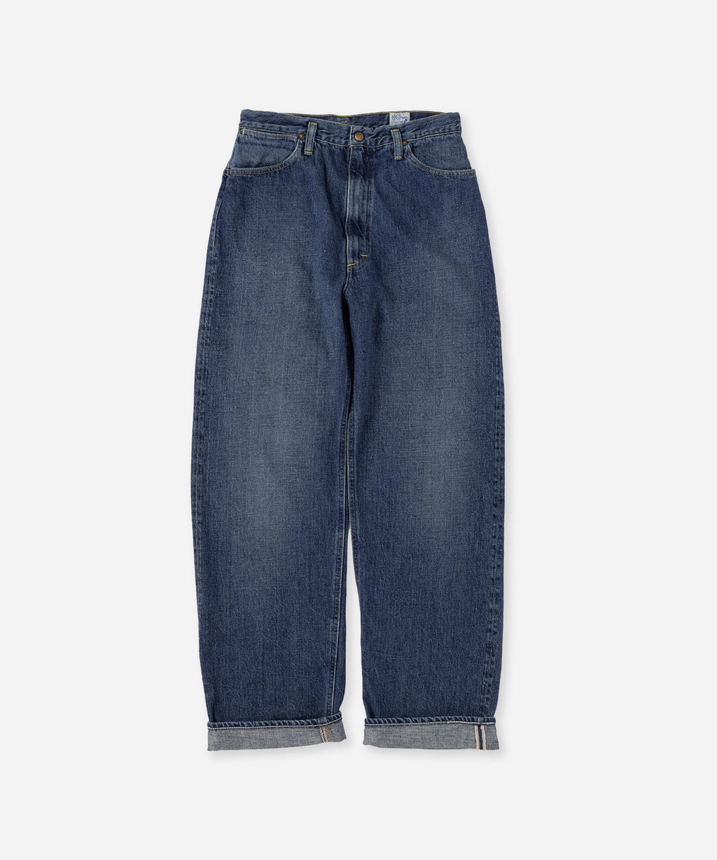 orSlow x Saturdays High Waist Selvedge Denim Pants Used Jasmin
