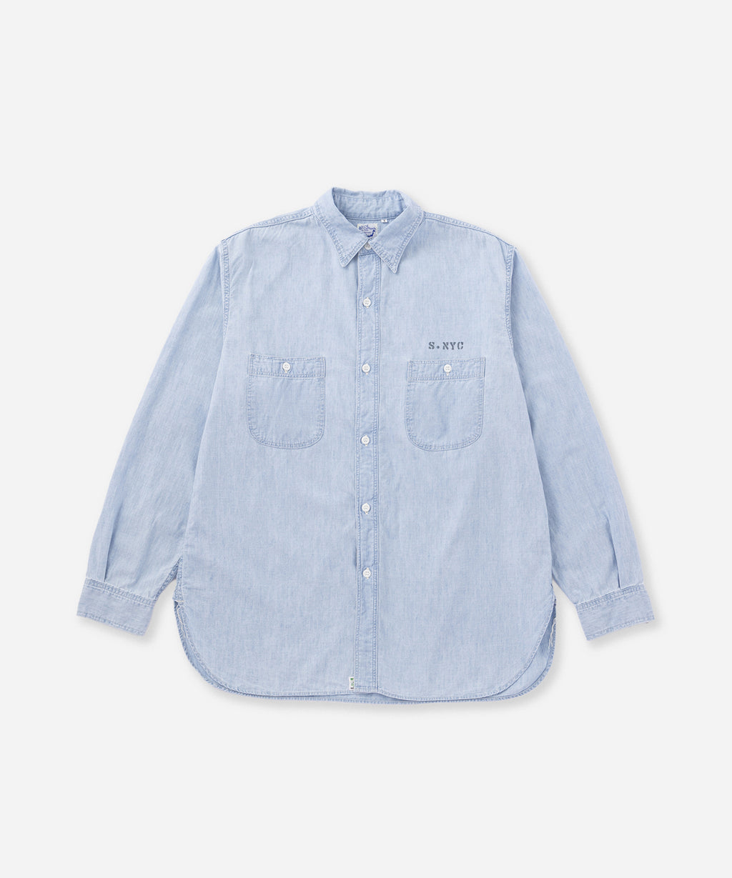 orSlow x Saturdays Relax Fit Chambray Work Shirt