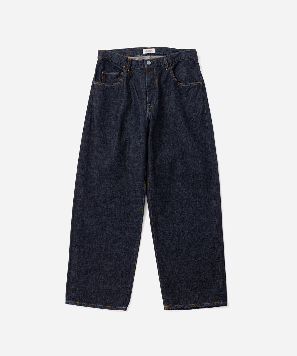 Saturdays NYC Takeru Relaxed Rinsed Denim Pant in Navy