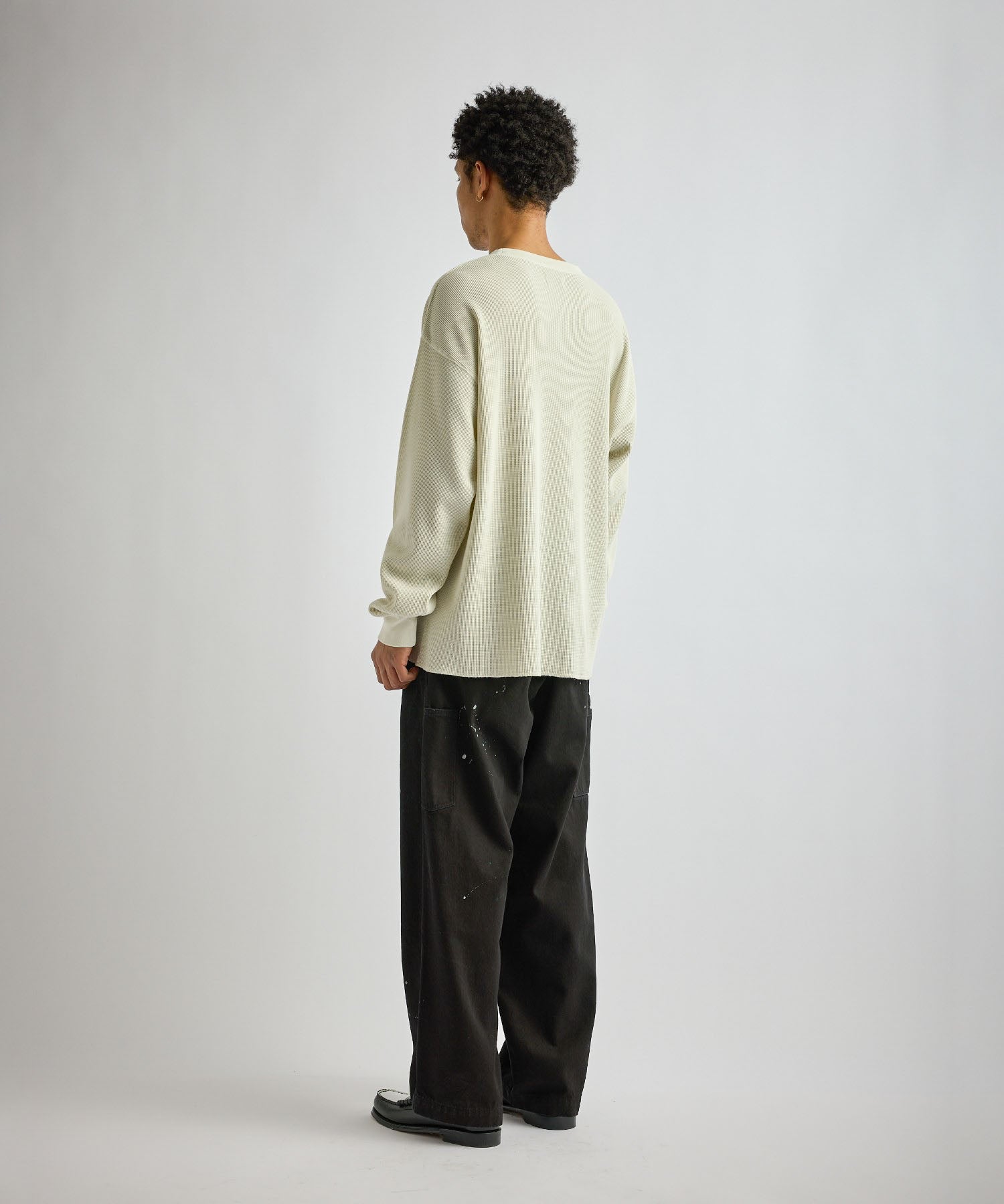 Saturdays NYC SNYC Pigment Waffle Top in Ivory