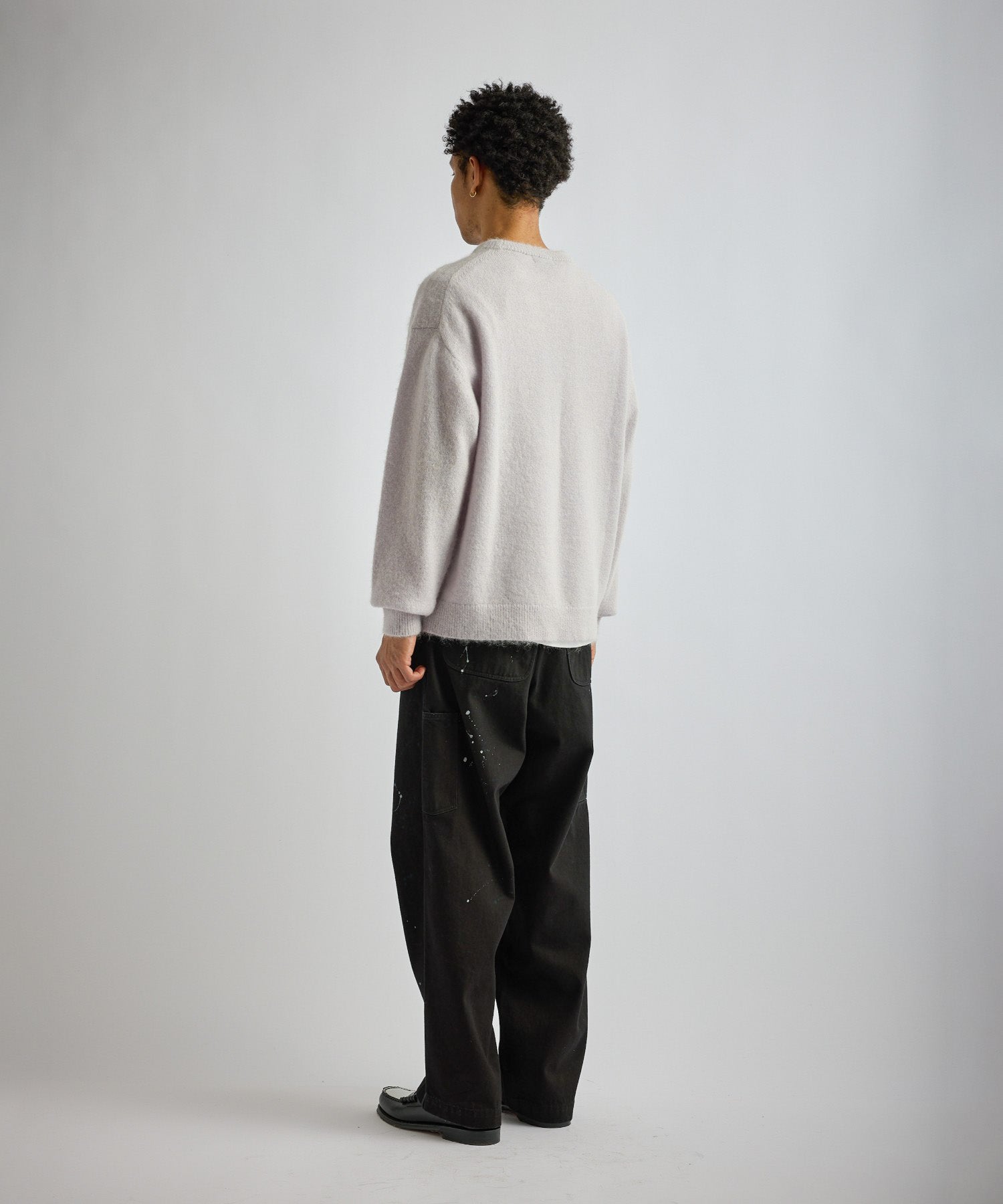 Saturdays NYC Greg Shaggy Knit in Lavender