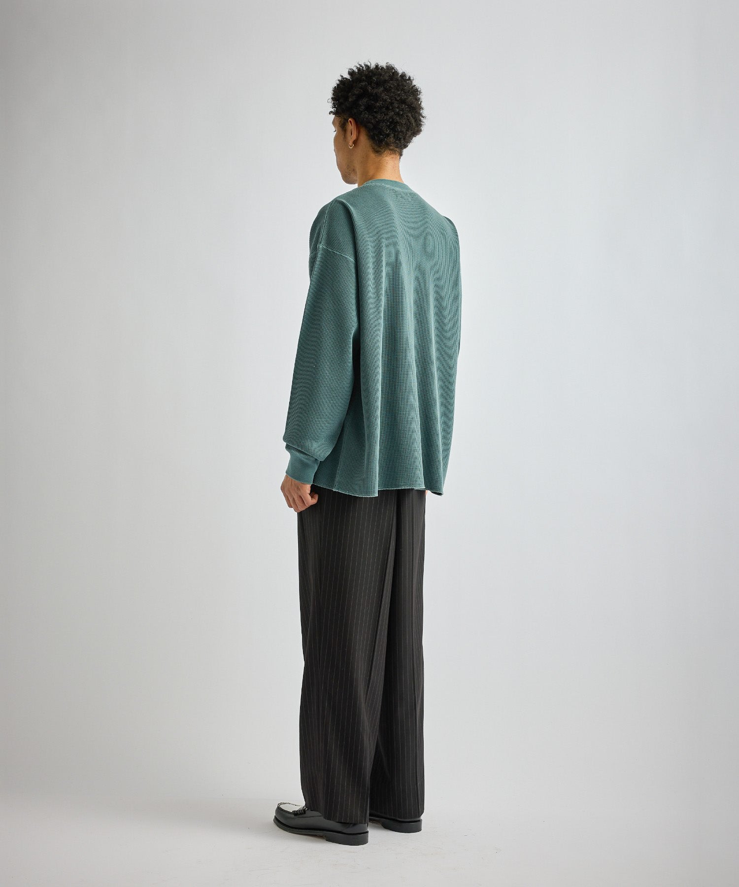Saturdays NYC SNYC Pigment Waffle Top in Green