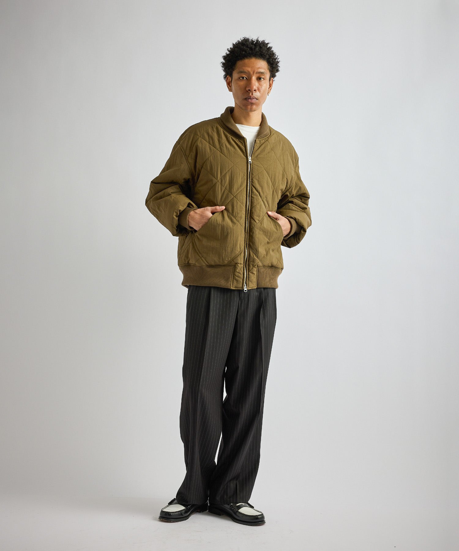 Saturdays NYC Haymarket Quilted Jacket in Olive