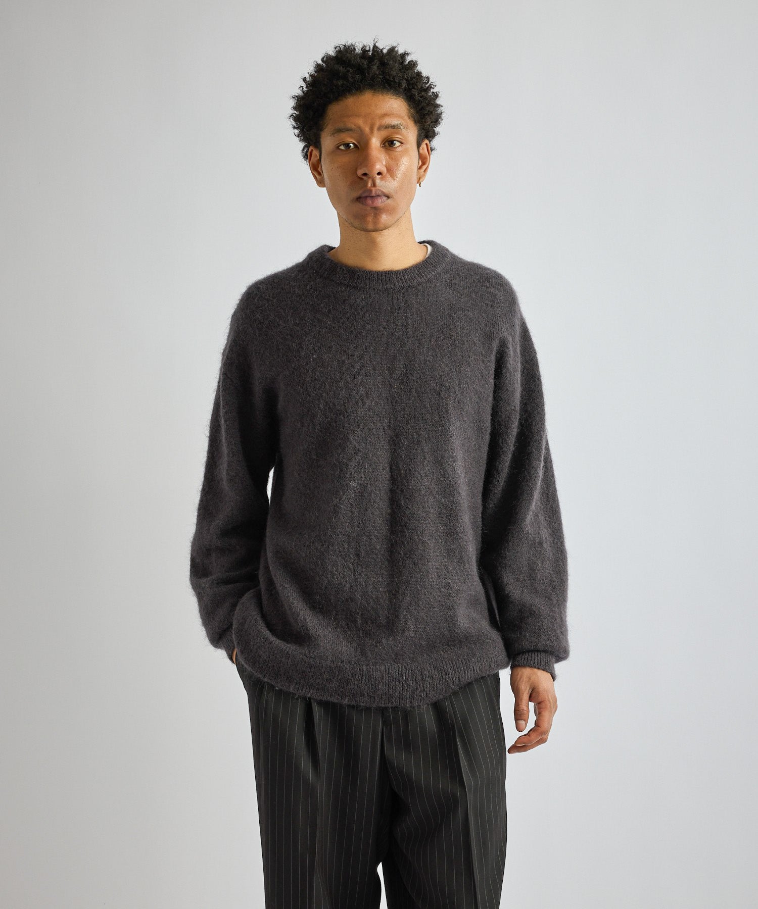Saturdays NYC Greg Shaggy Knit in Gray