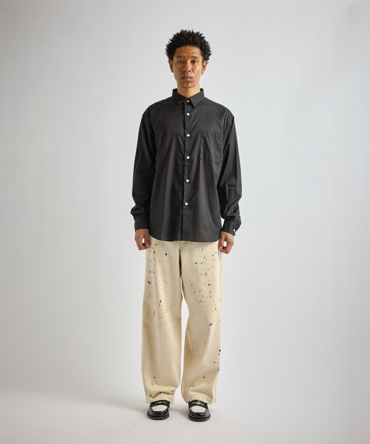 Saturdays NYC Crosby Lawn Cloth Shirt in Black