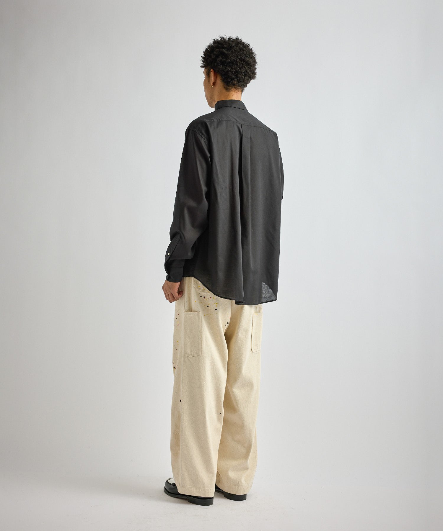 Saturdays NYC Crosby Lawn Cloth Shirt in Black