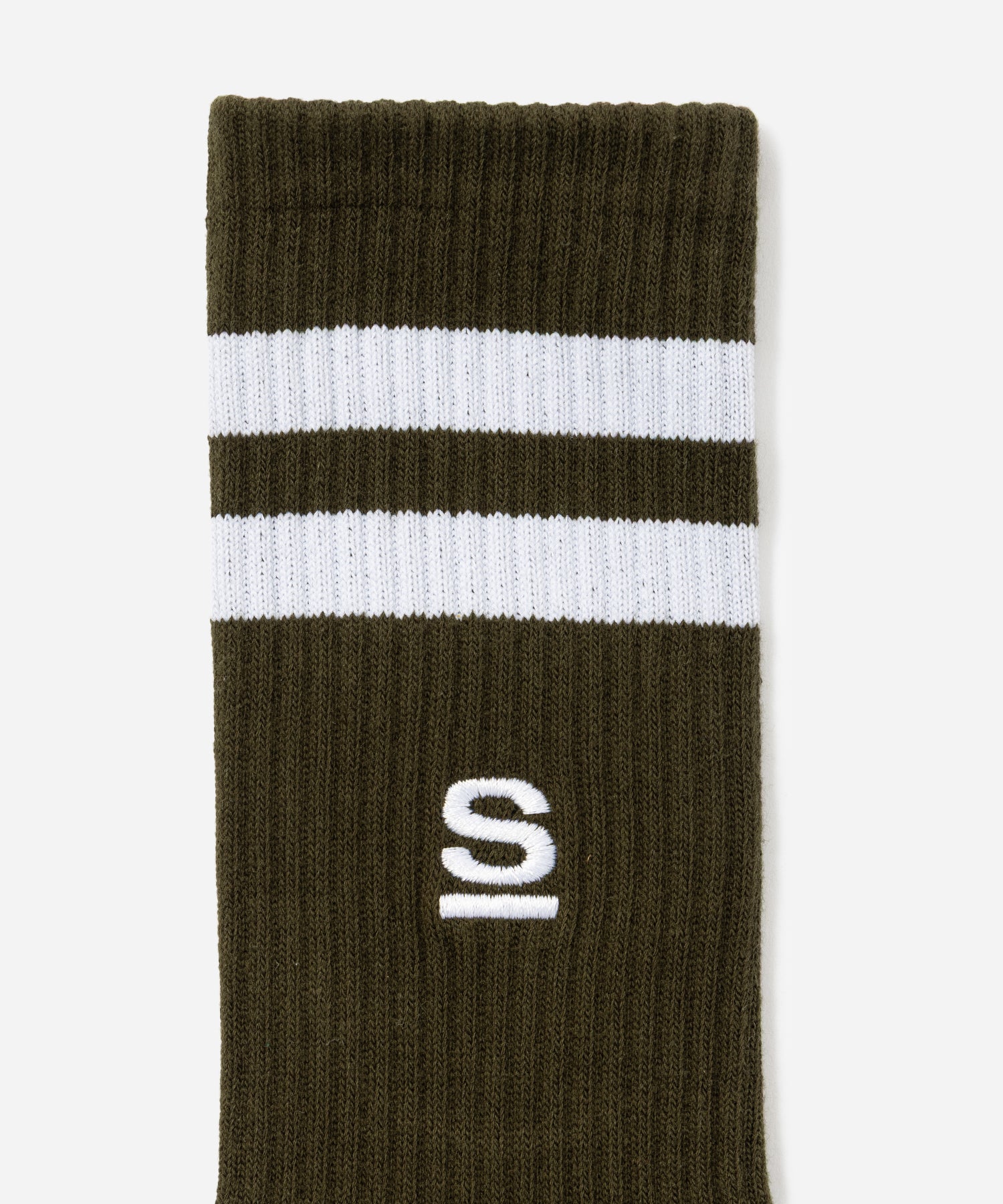 Saturdays NYC S Logo Socks in Olive