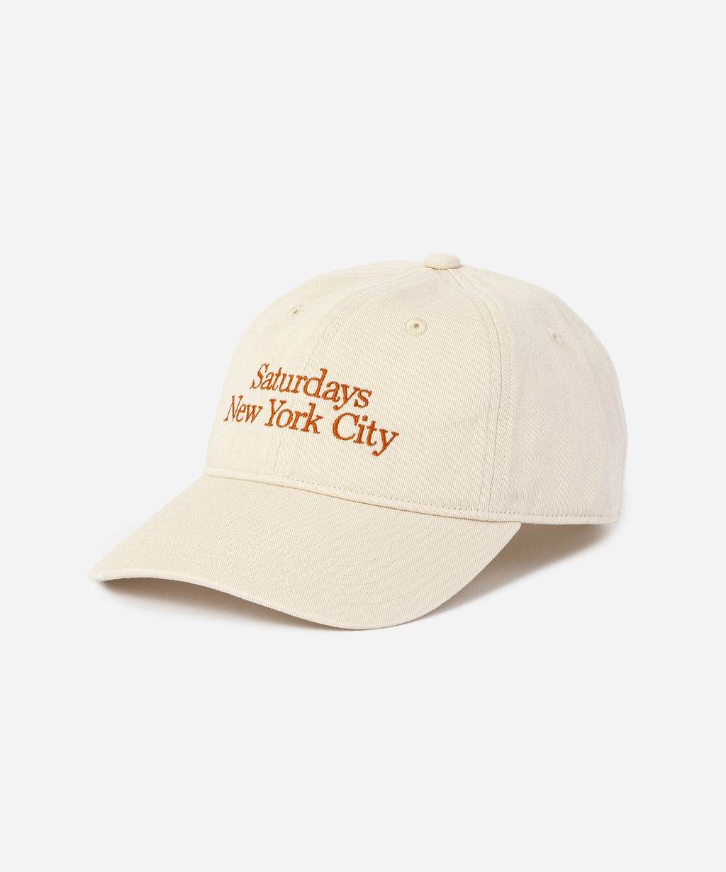 Saturdays NYC Abie Washed Cap in Ivory