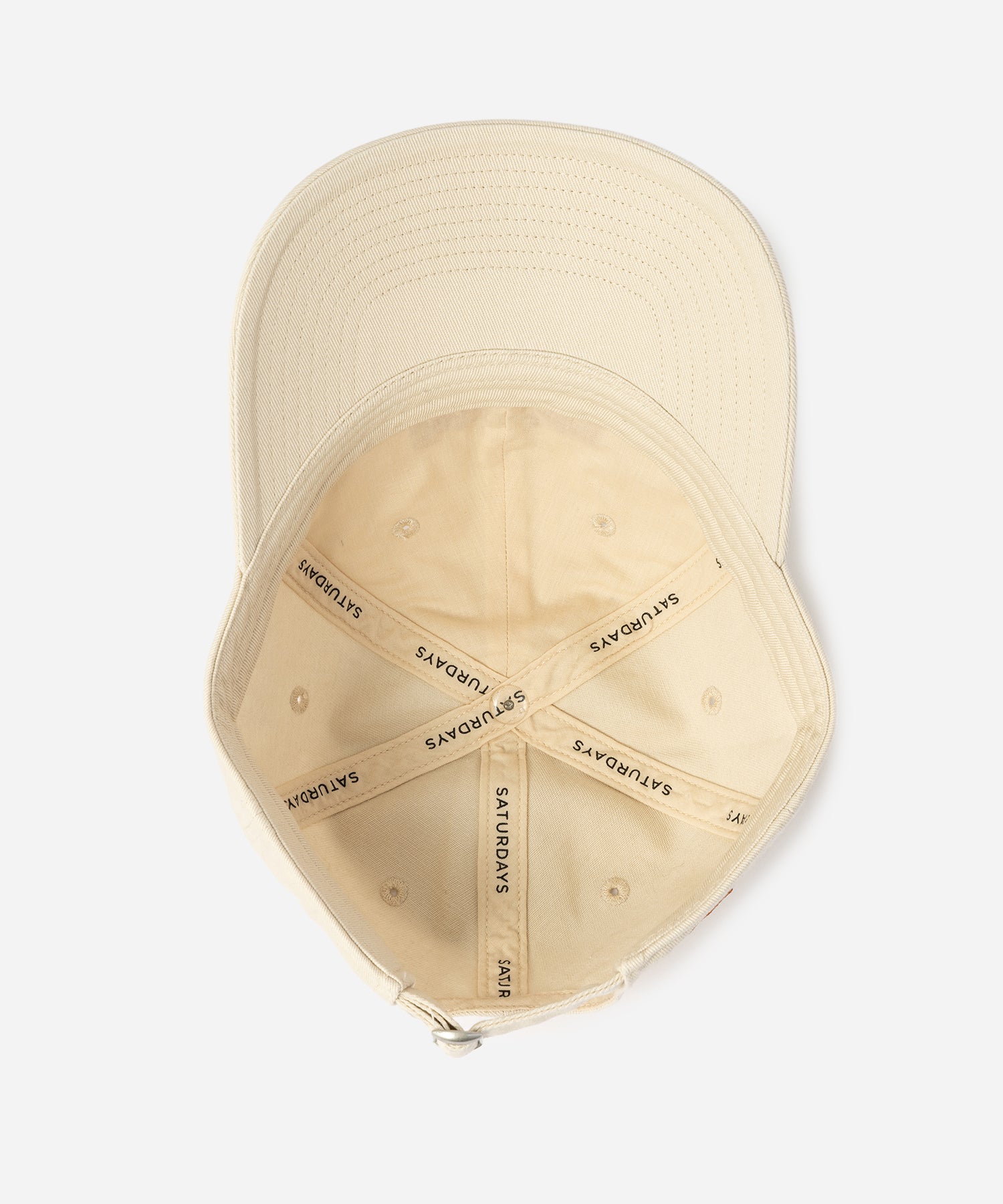 Saturdays NYC Abie Washed Cap in Ivory