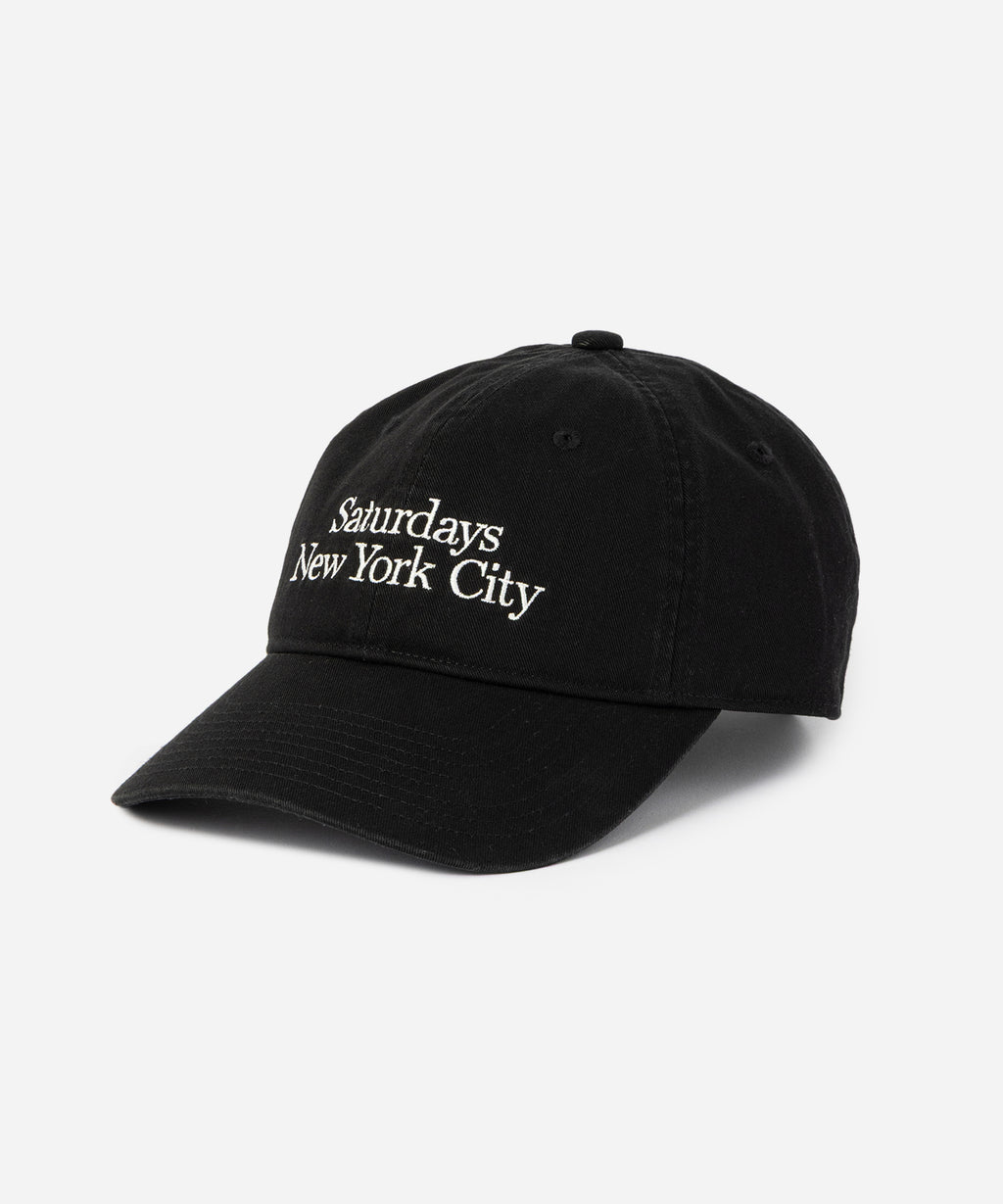 Saturdays NYC Abie Washed Cap in Black