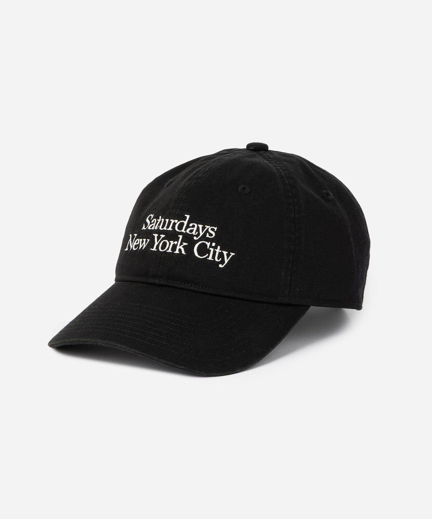 Saturdays NYC Abie Washed Cap in Black