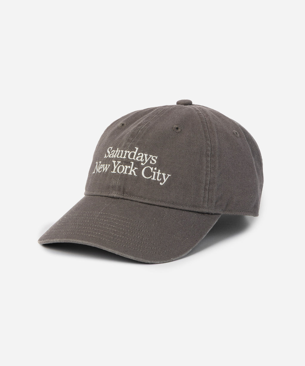Saturdays NYC Abie Washed Cap in Gray