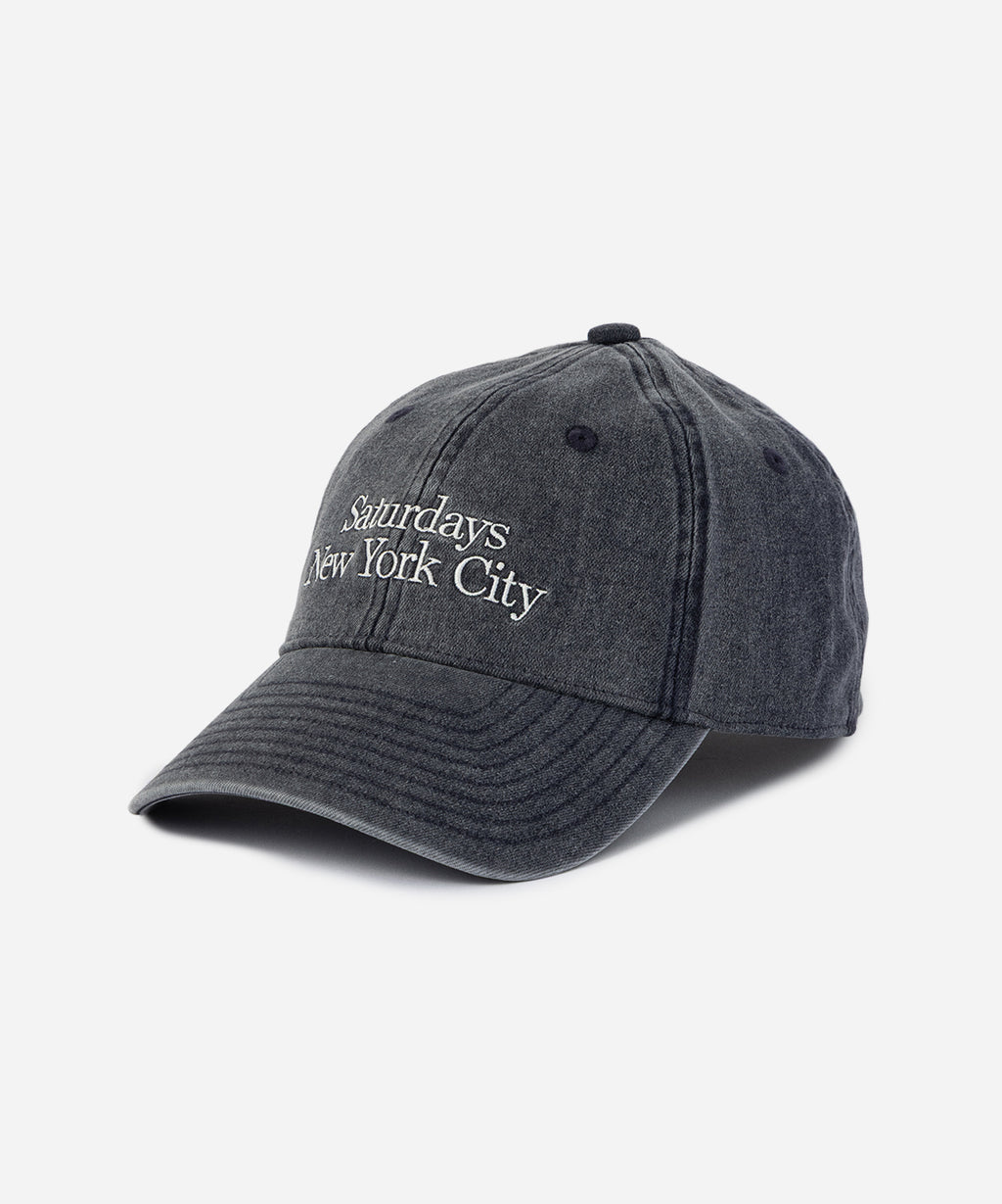 Saturdays NYC Abie Pigment Dyed Cap in Navy