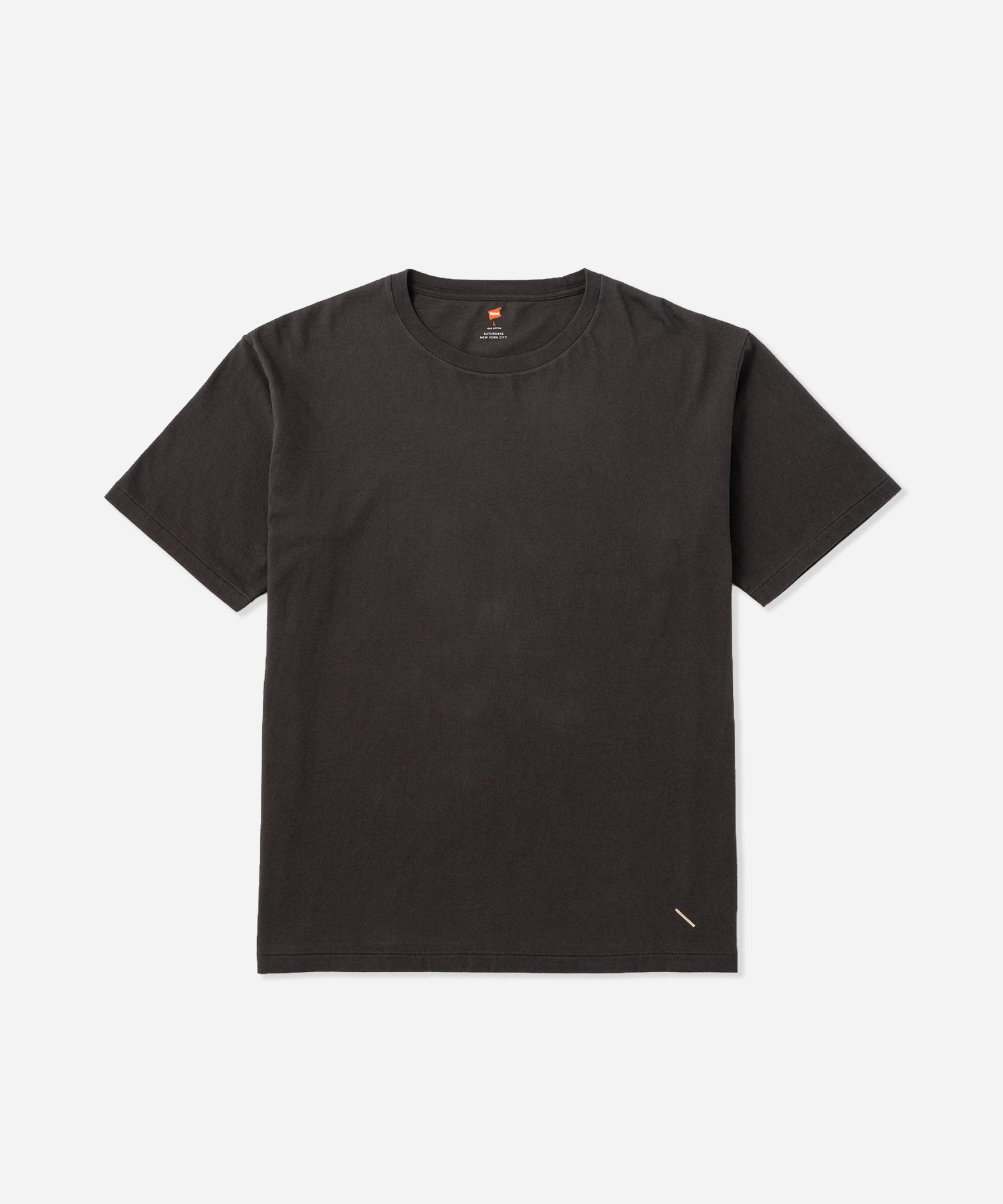 Saturdays NYC Hanes x Saturdays NYC Washed Cotton Tees 2-Pack in White / Faded Black