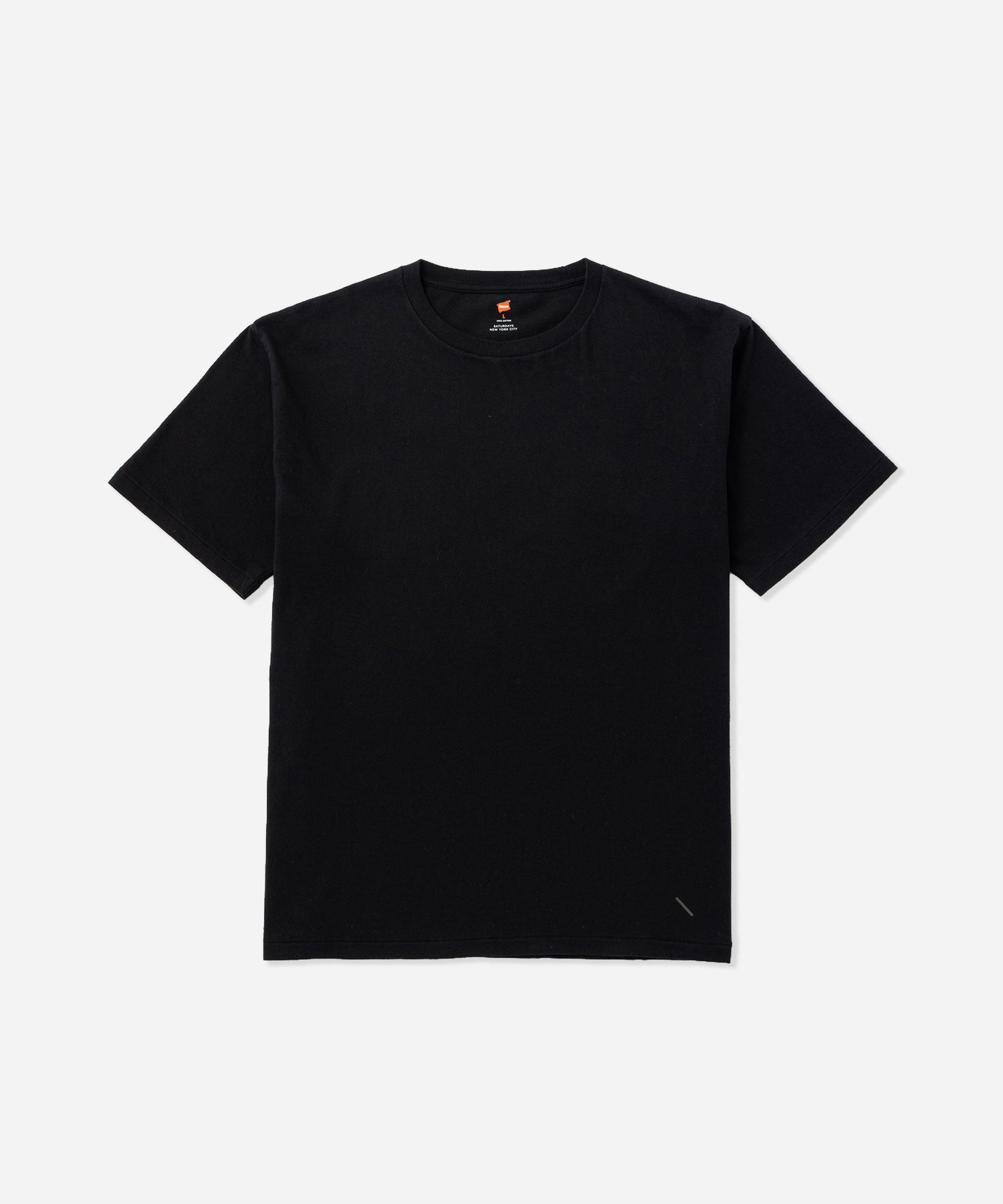 Saturdays NYC Hanes x Saturdays NYC Washed Cotton Tees 2-Pack in Black / Faded Black