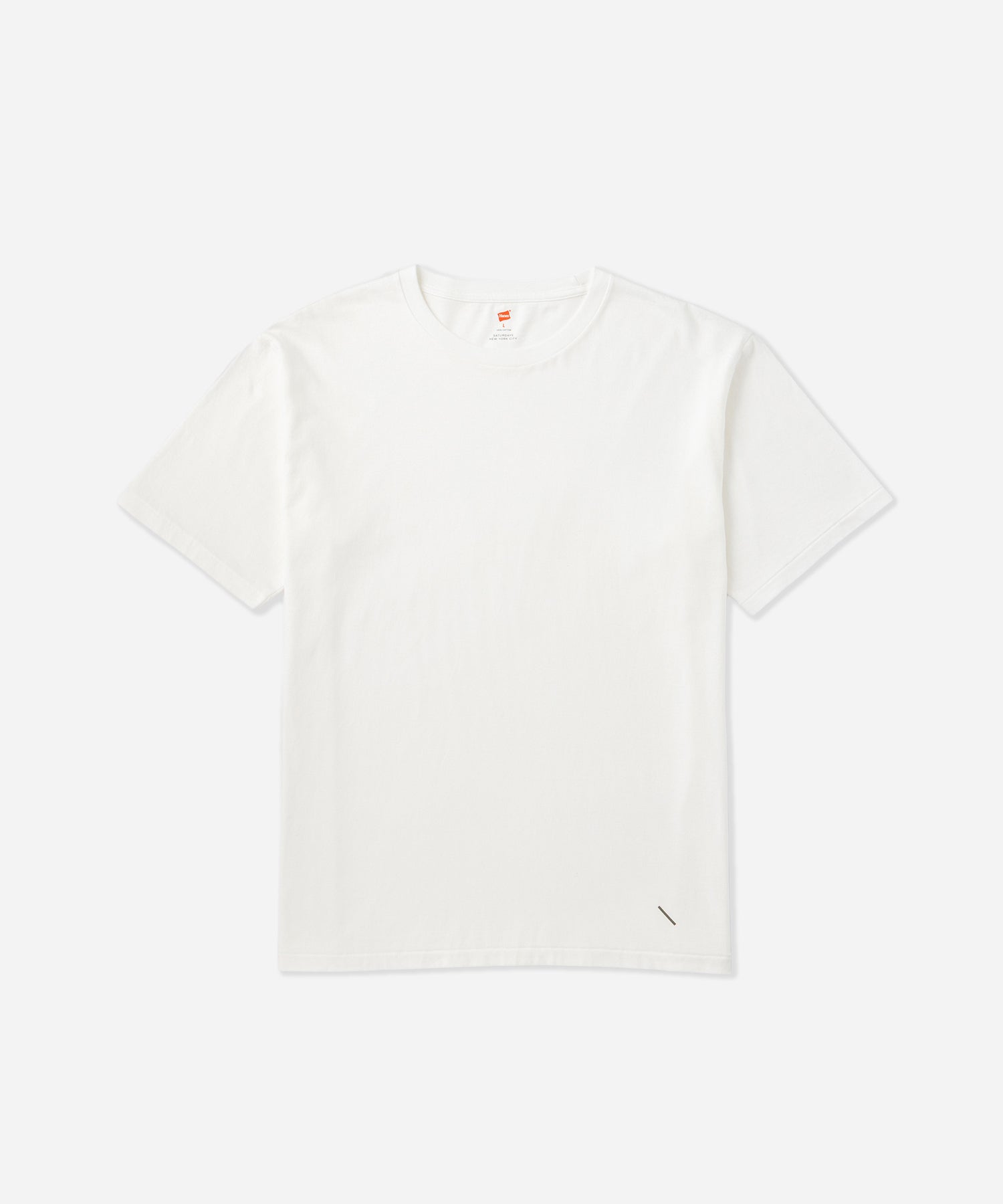Saturdays NYC Hanes x Saturdays NYC Washed Cotton Tees 2-Pack in White / Faded Black
