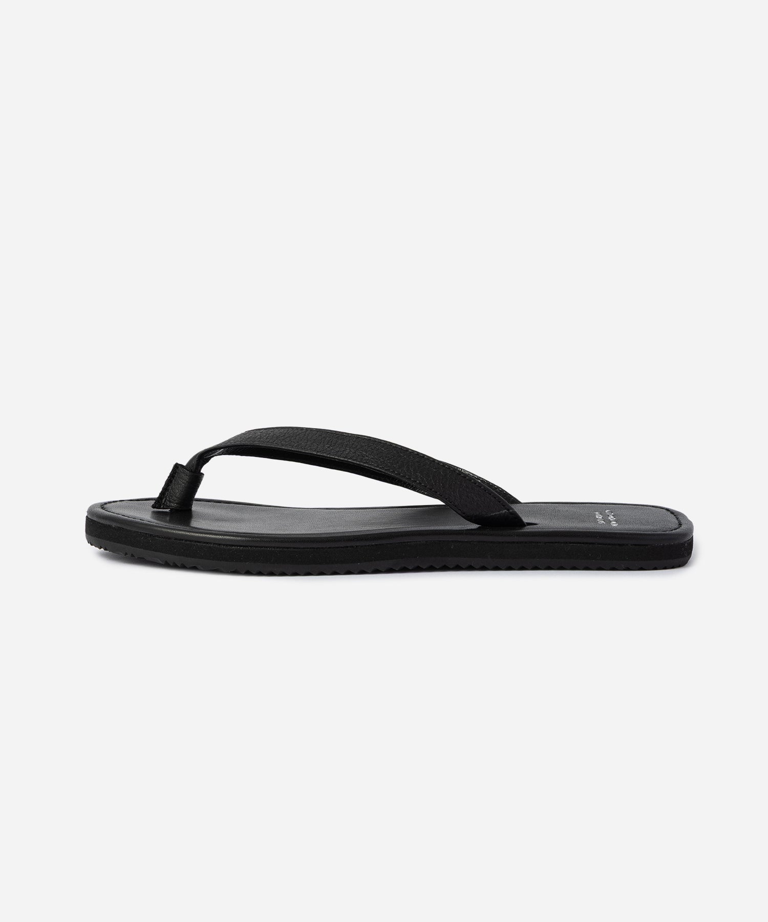 Saturdays NYC Beach Leather Sandal in Black