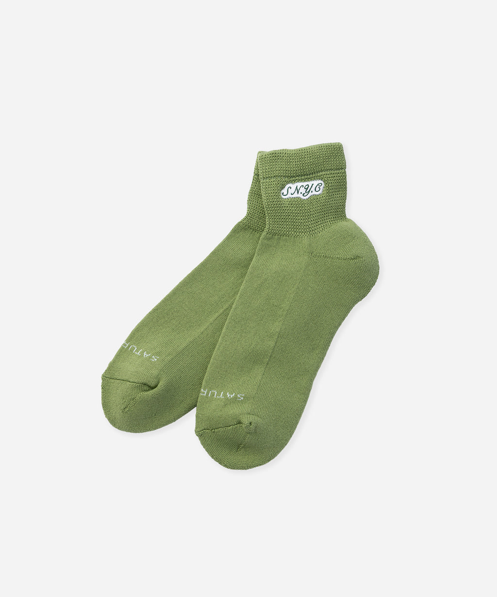 Saturdays NYC S.NYC Quarter Socks in Light Green