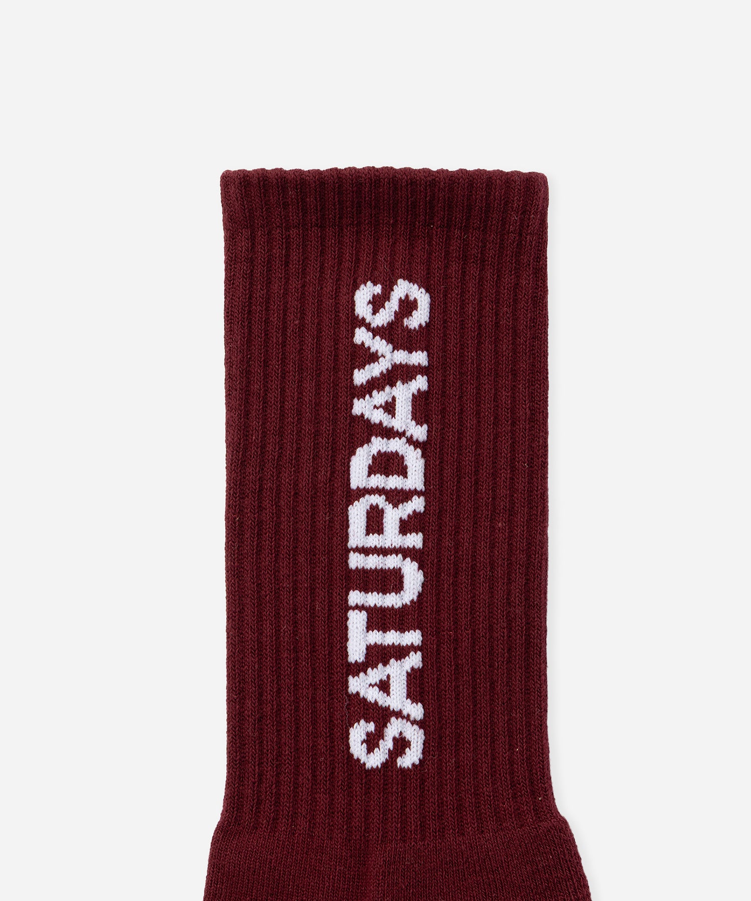 Saturdays NYC Logo Socks in Wine