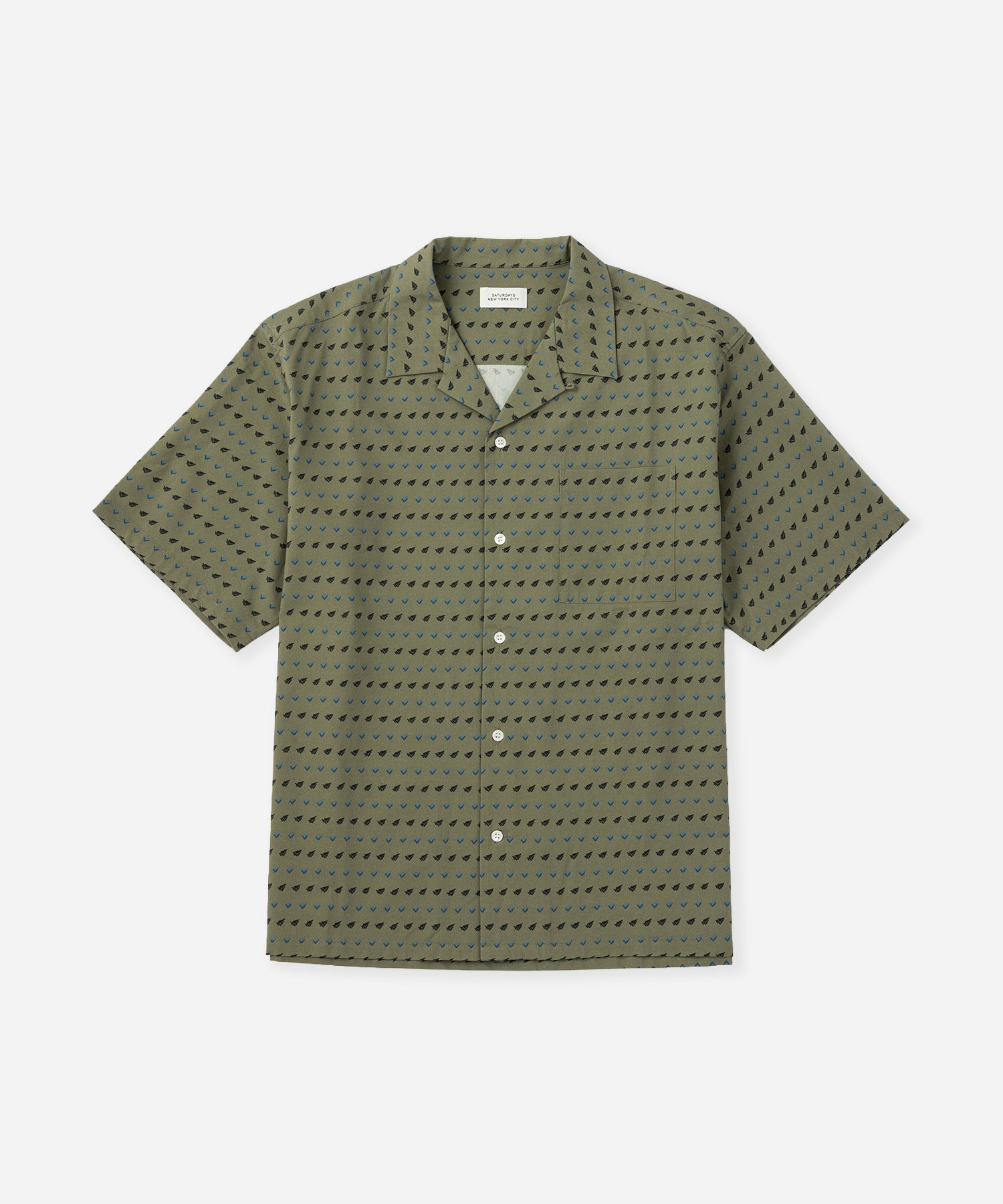 Saturdays NYC Canty Sailboat Shirt in Beige