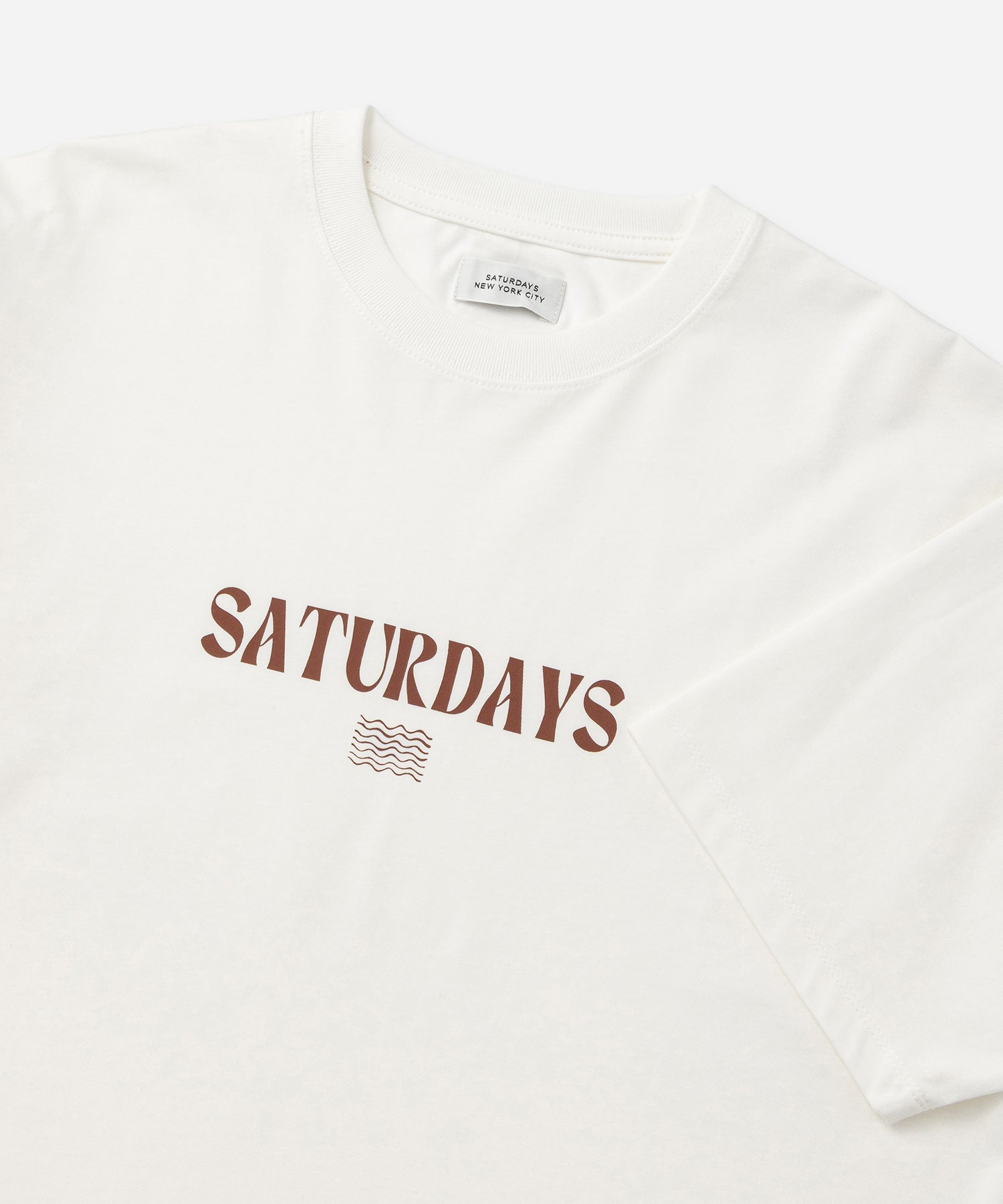 Saturdays NYC Ripples Relaxed Tee in White