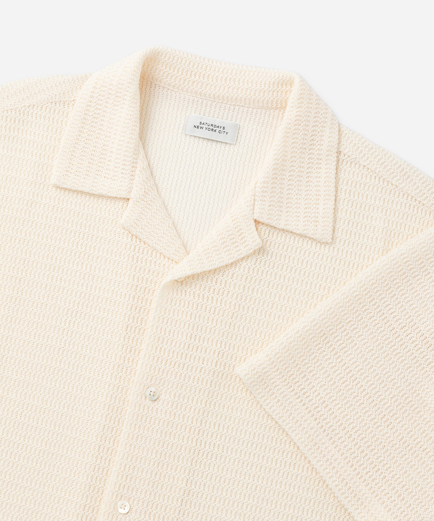 Saturdays NYC Canty Lace Shirt in Off White