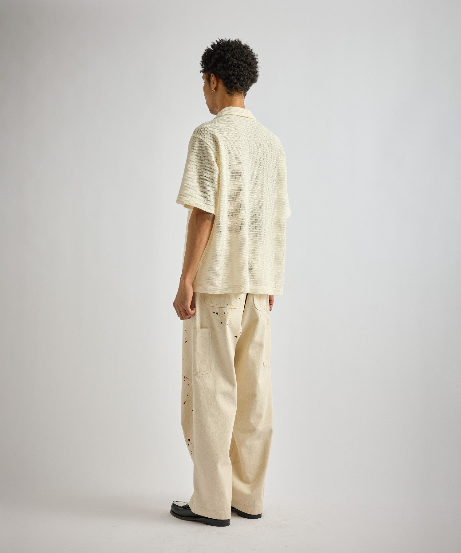 Saturdays NYC Canty Lace Shirt in Off White