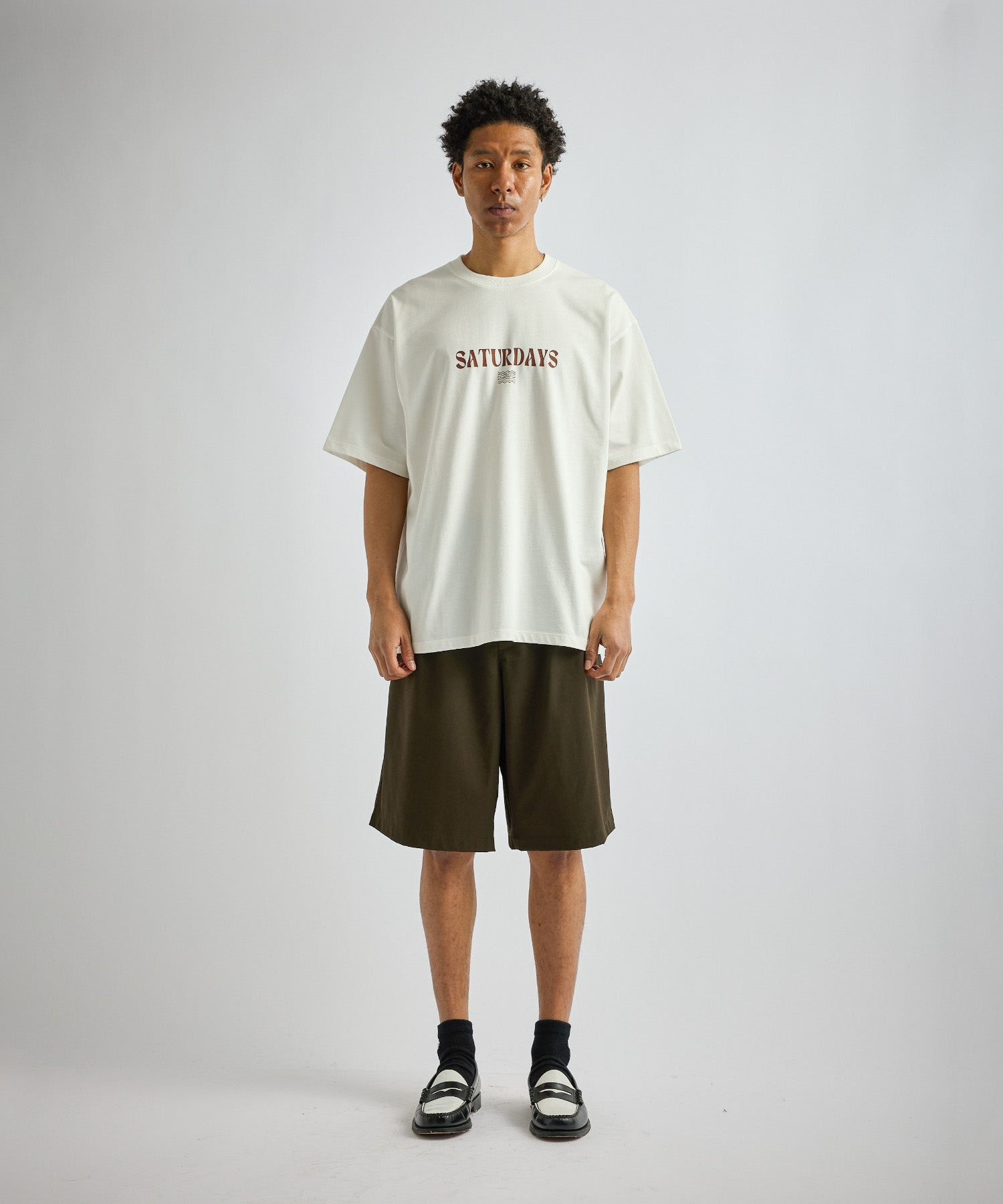 Saturdays NYC Ripples Relaxed Tee in White