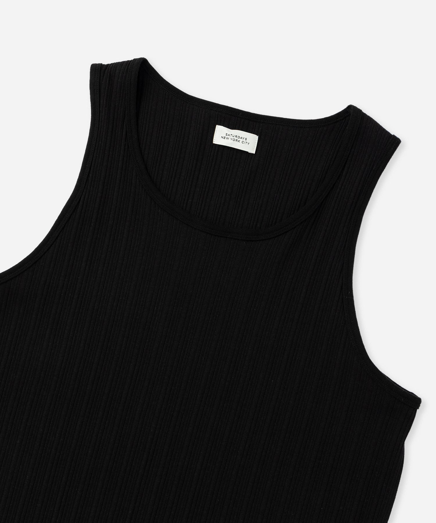 Saturdays NYC Venice Rib Tank in Black