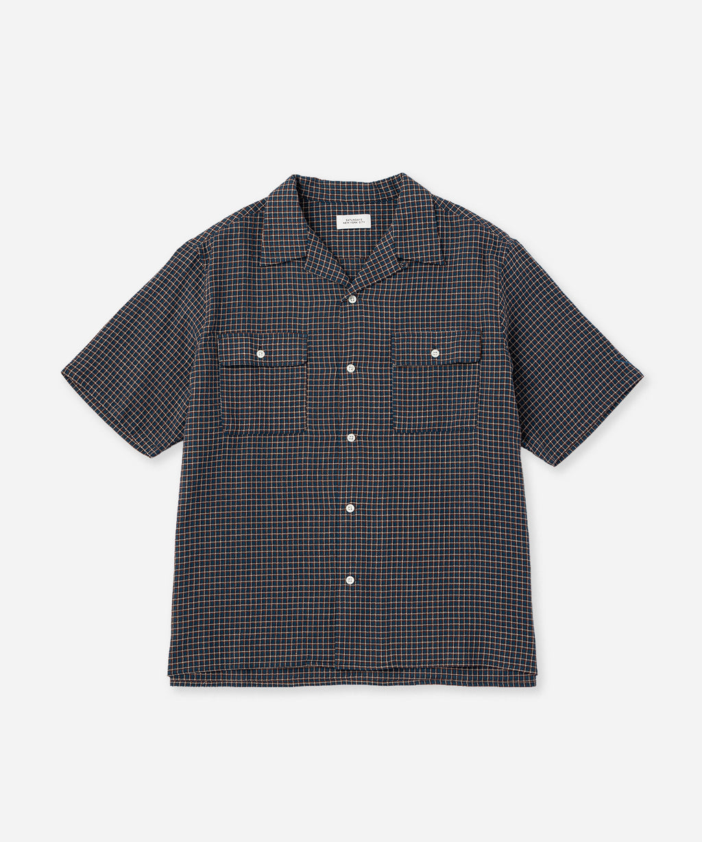 Saturdays NYC Hester Palaka Shirt in Blue