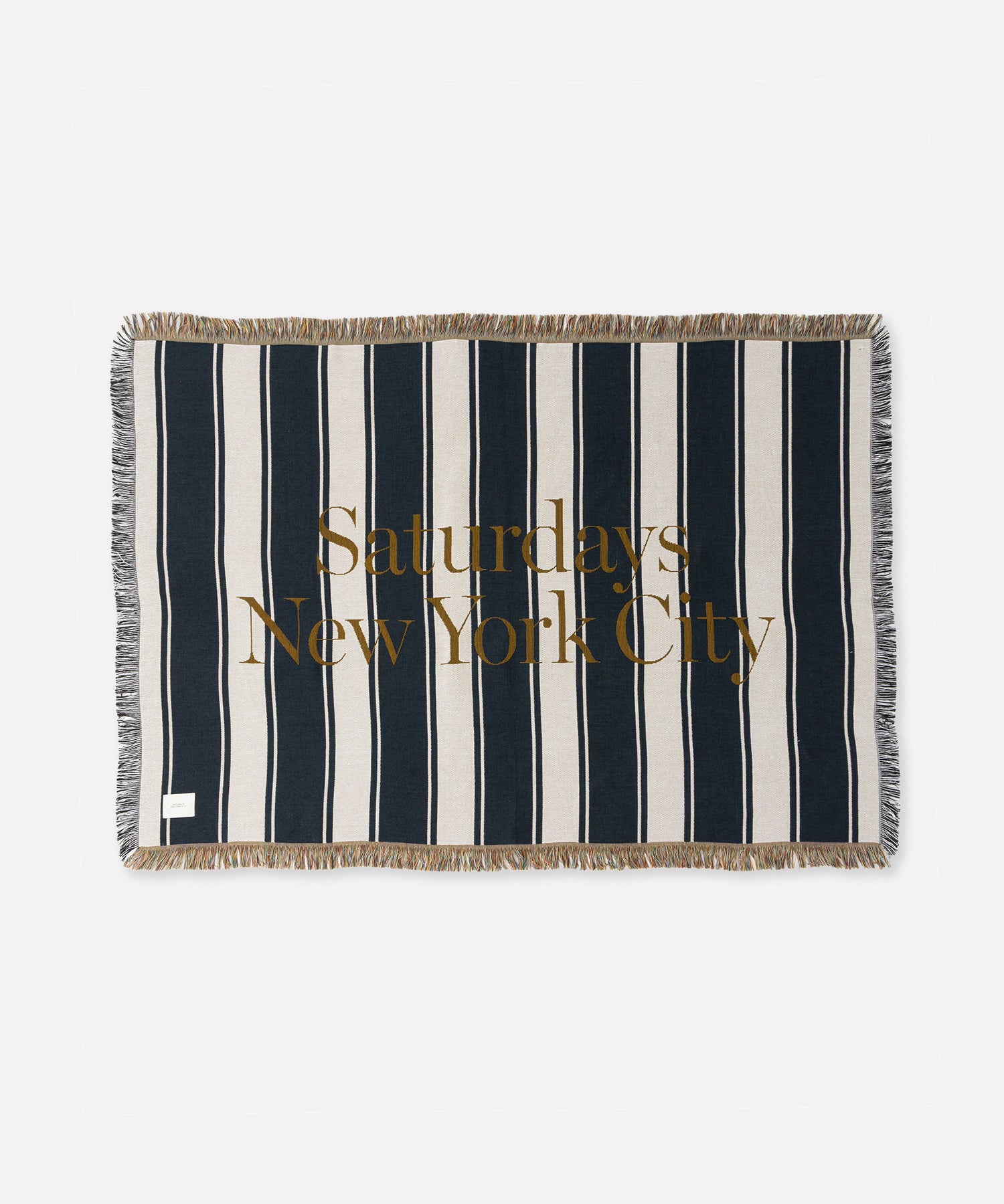 Saturdays NYC Stripe Beach Throw in Blue