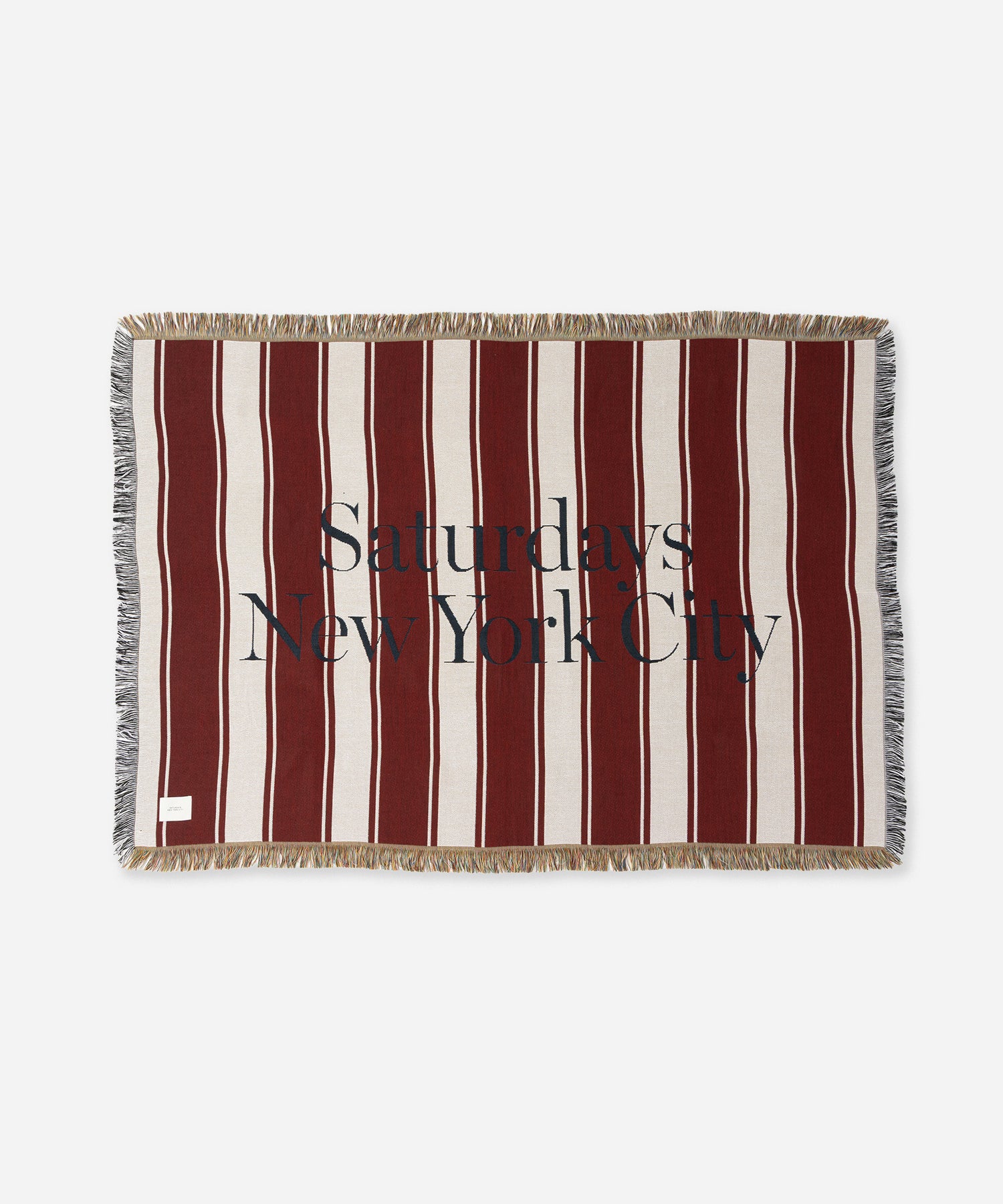 Saturdays NYC Stripe Beach Throw in Wine