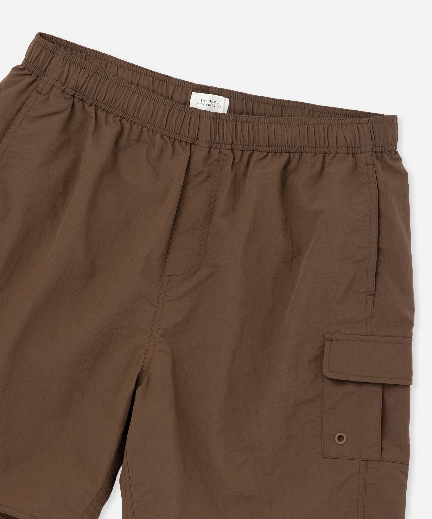 Saturdays NYC Danjo Cargo Swim Short in Brown