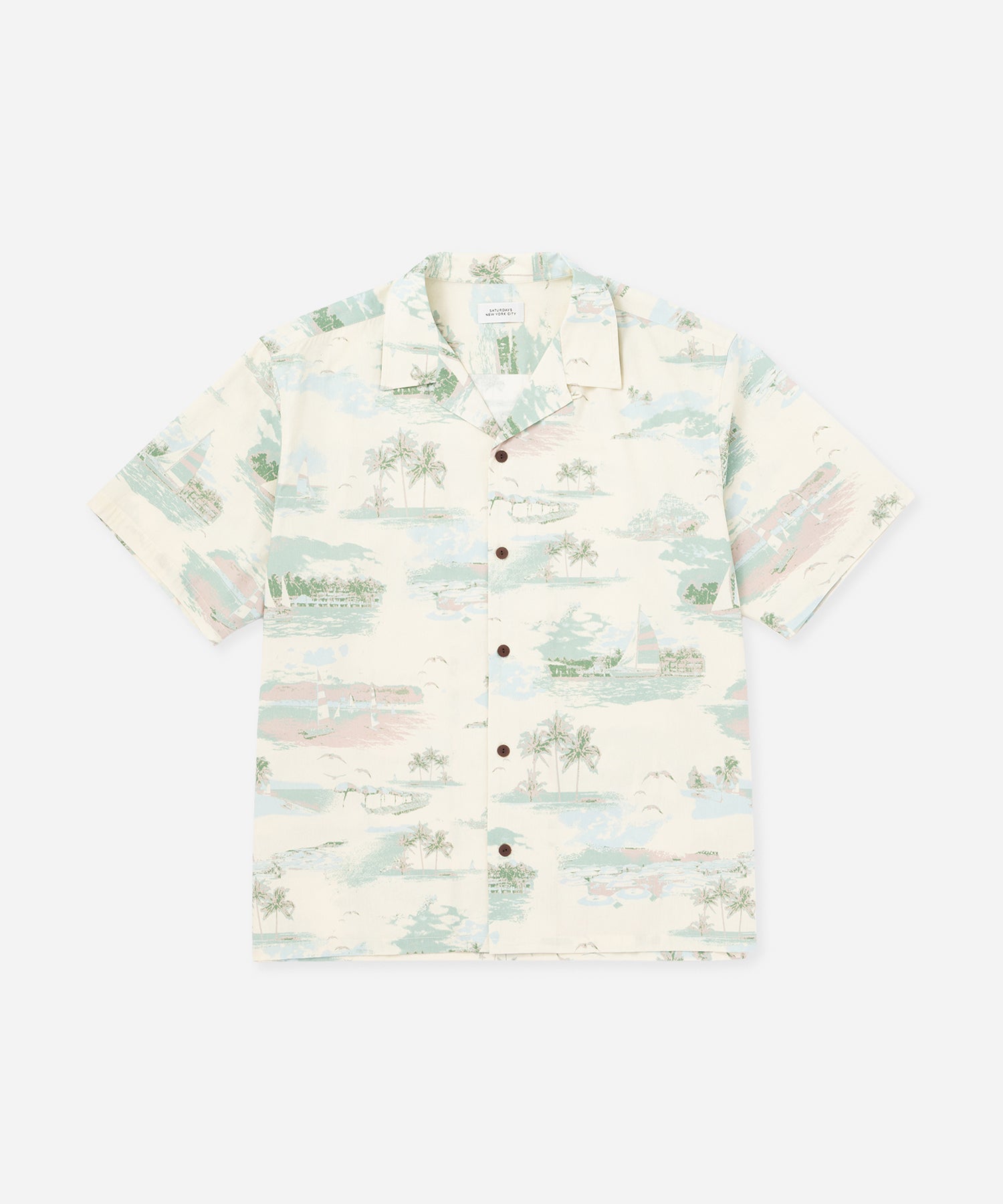 Saturdays NYC Canty Aloha Shirt in Ivory