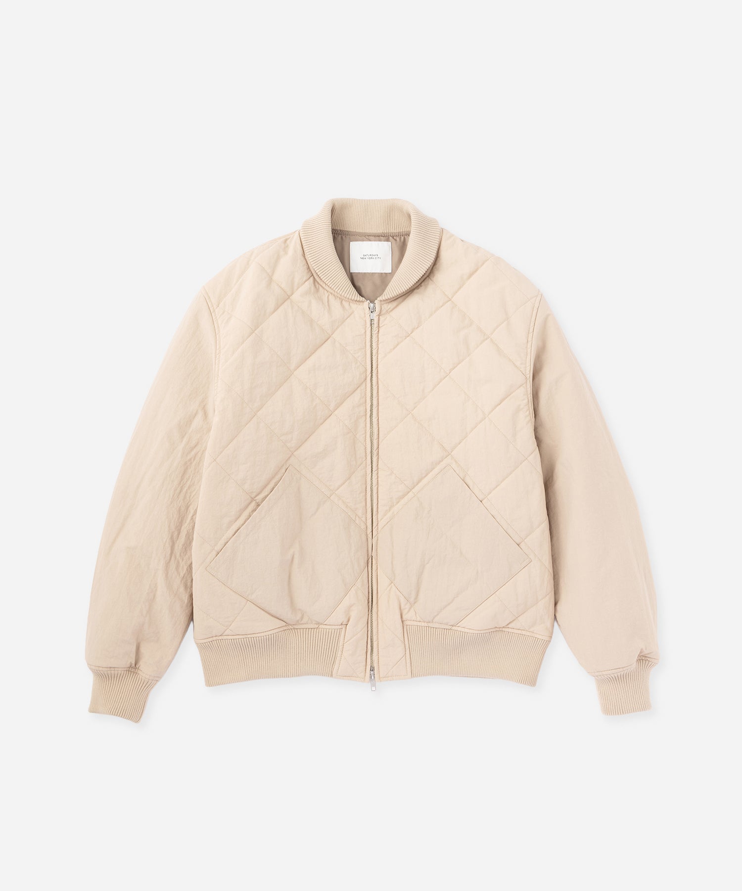 Saturdays NYC Haymarket Quilted Jacket in Beige