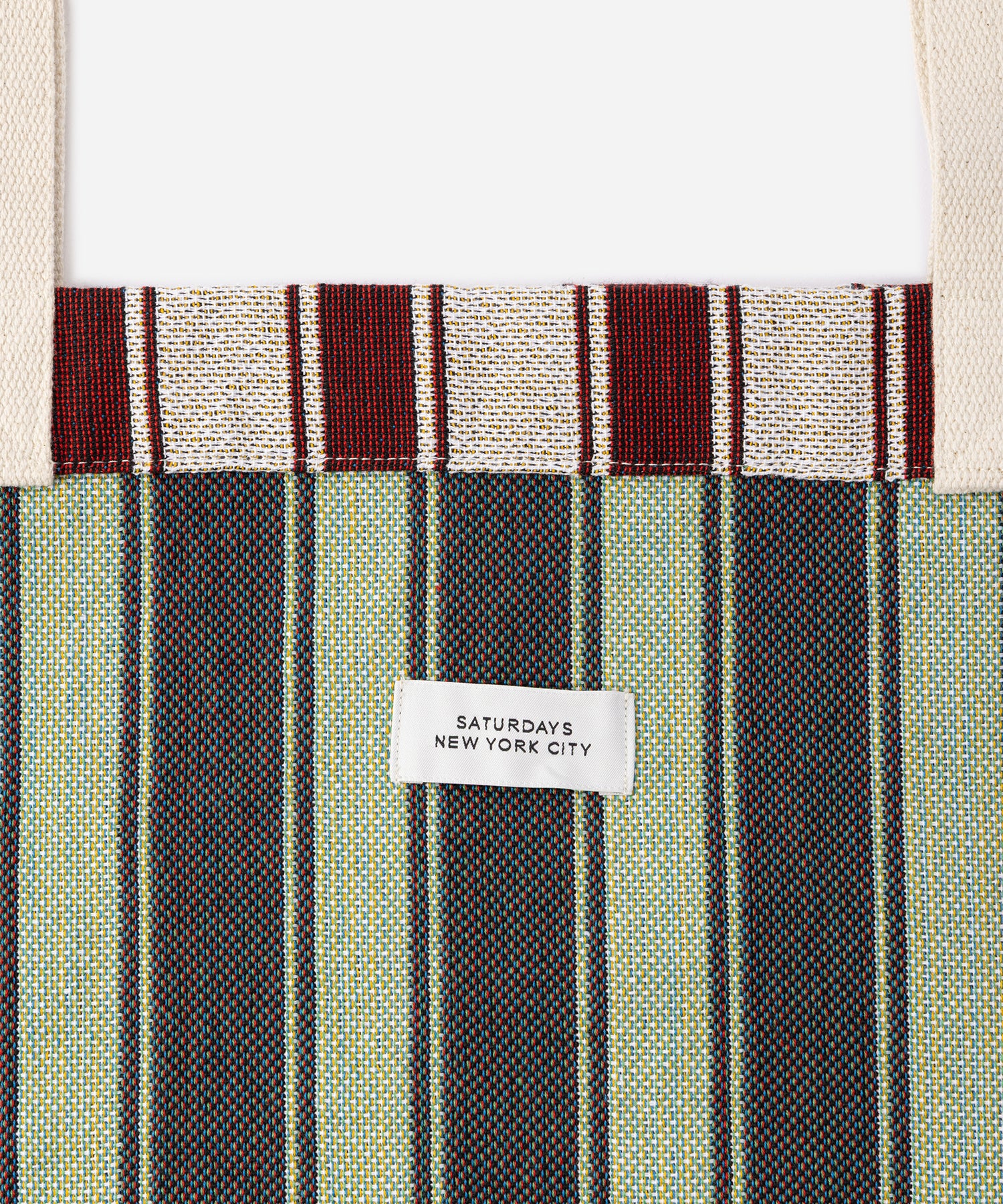 Saturdays NYC Miller Stripe Tote Bag in Wine