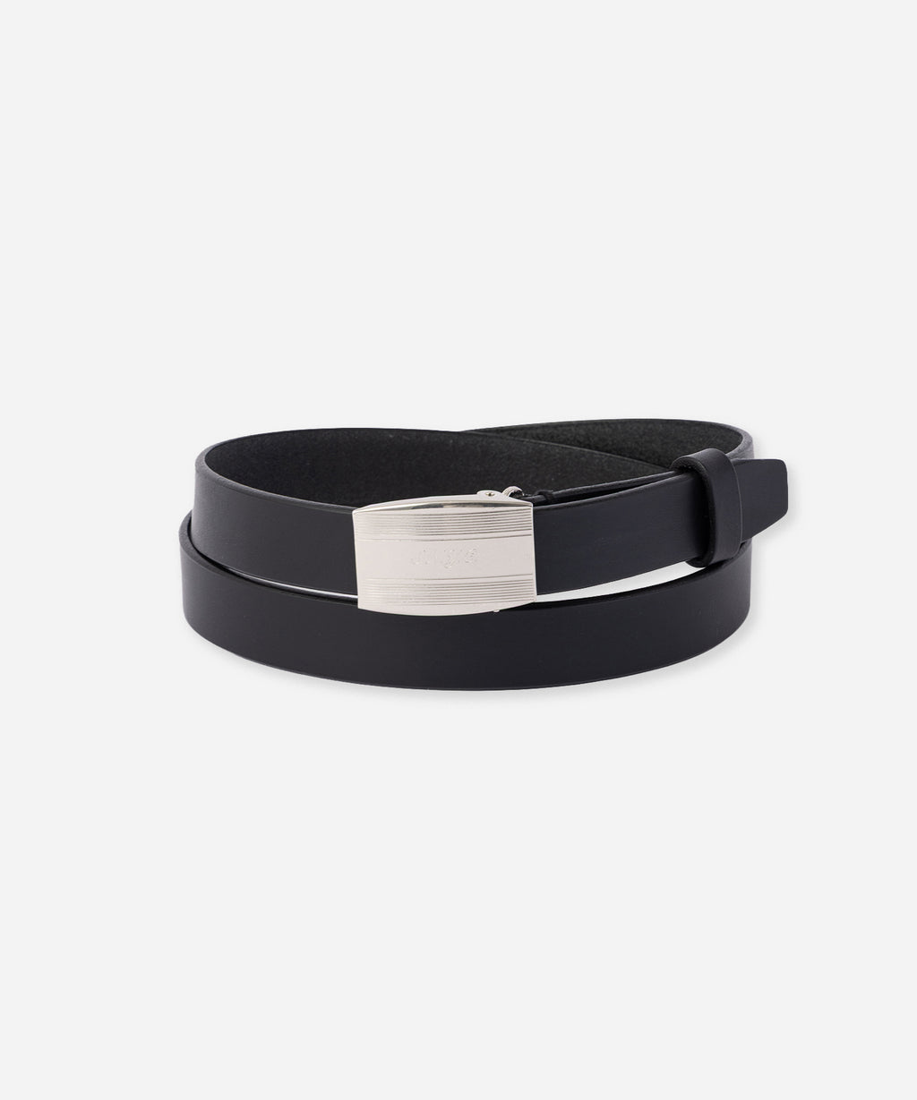 Saturdays NYC S.NYC Buckle Leather Belt in Black