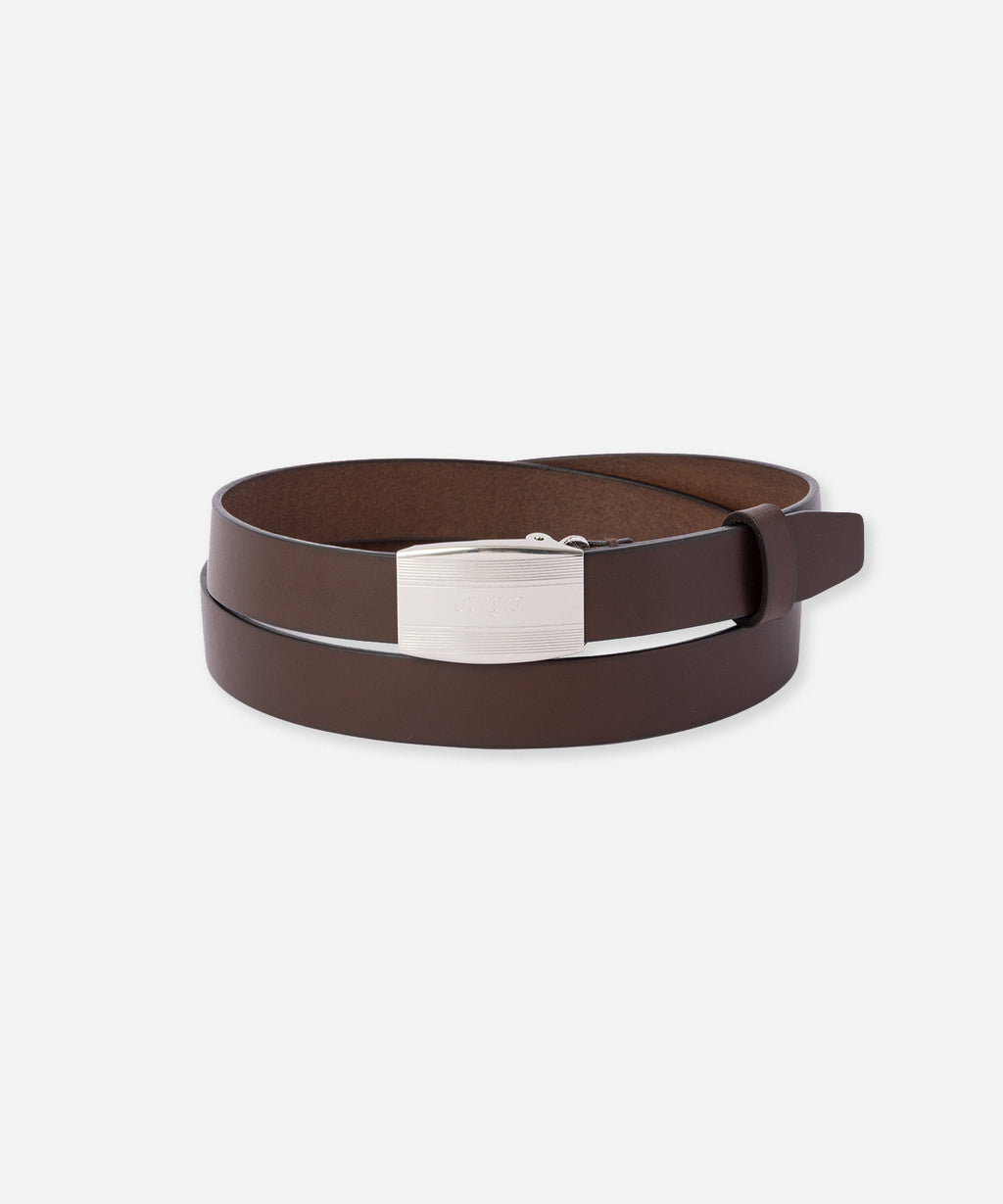 Saturdays NYC S.NYC Buckle Leather Belt in Dark Brown