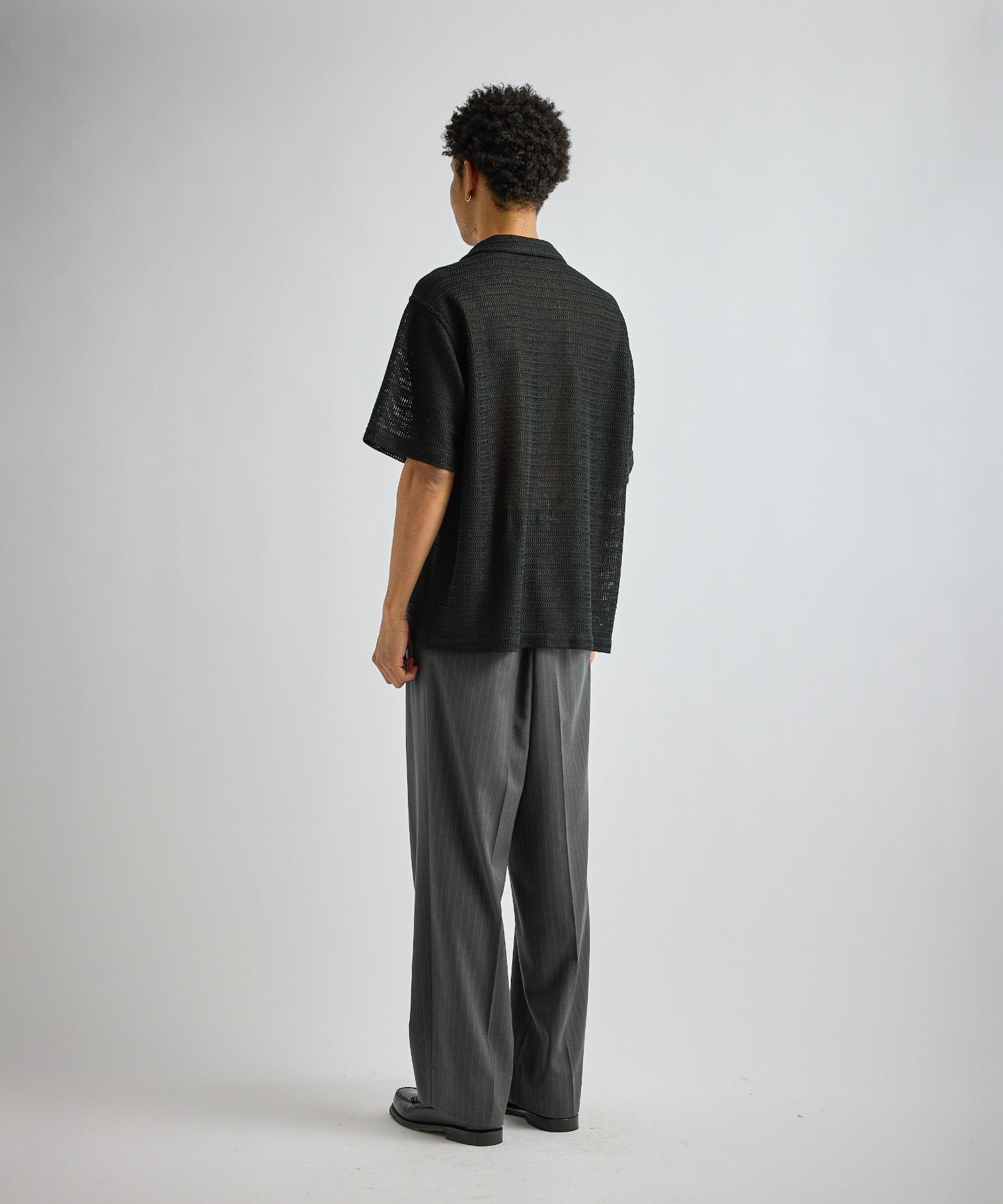 Saturdays NYC Canty Lace Shirt in Black