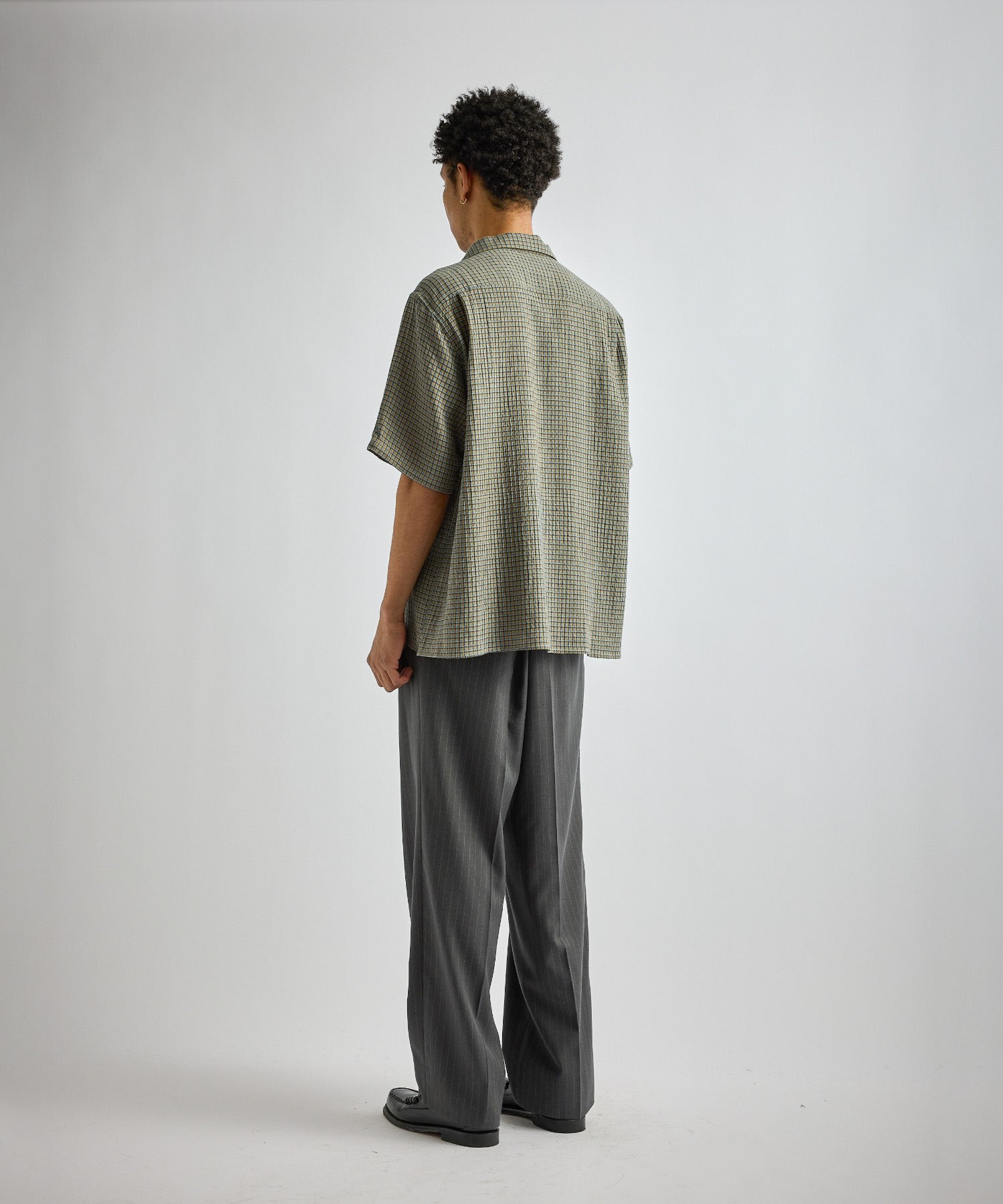 Saturdays NYC Hester Palaka Shirt in Olive Green