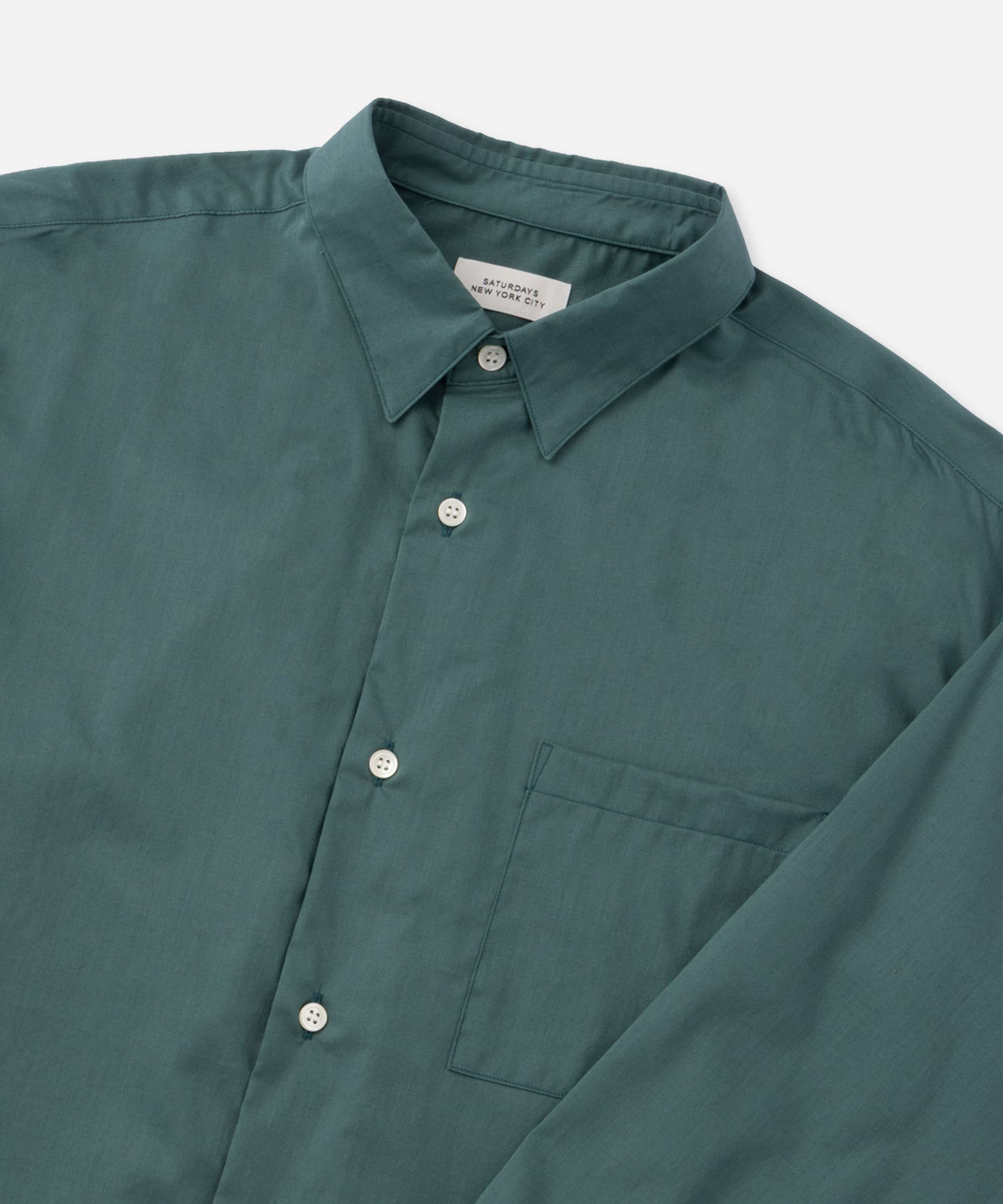Saturdays NYC Crosby Lawn Cloth Shirt in Light Green
