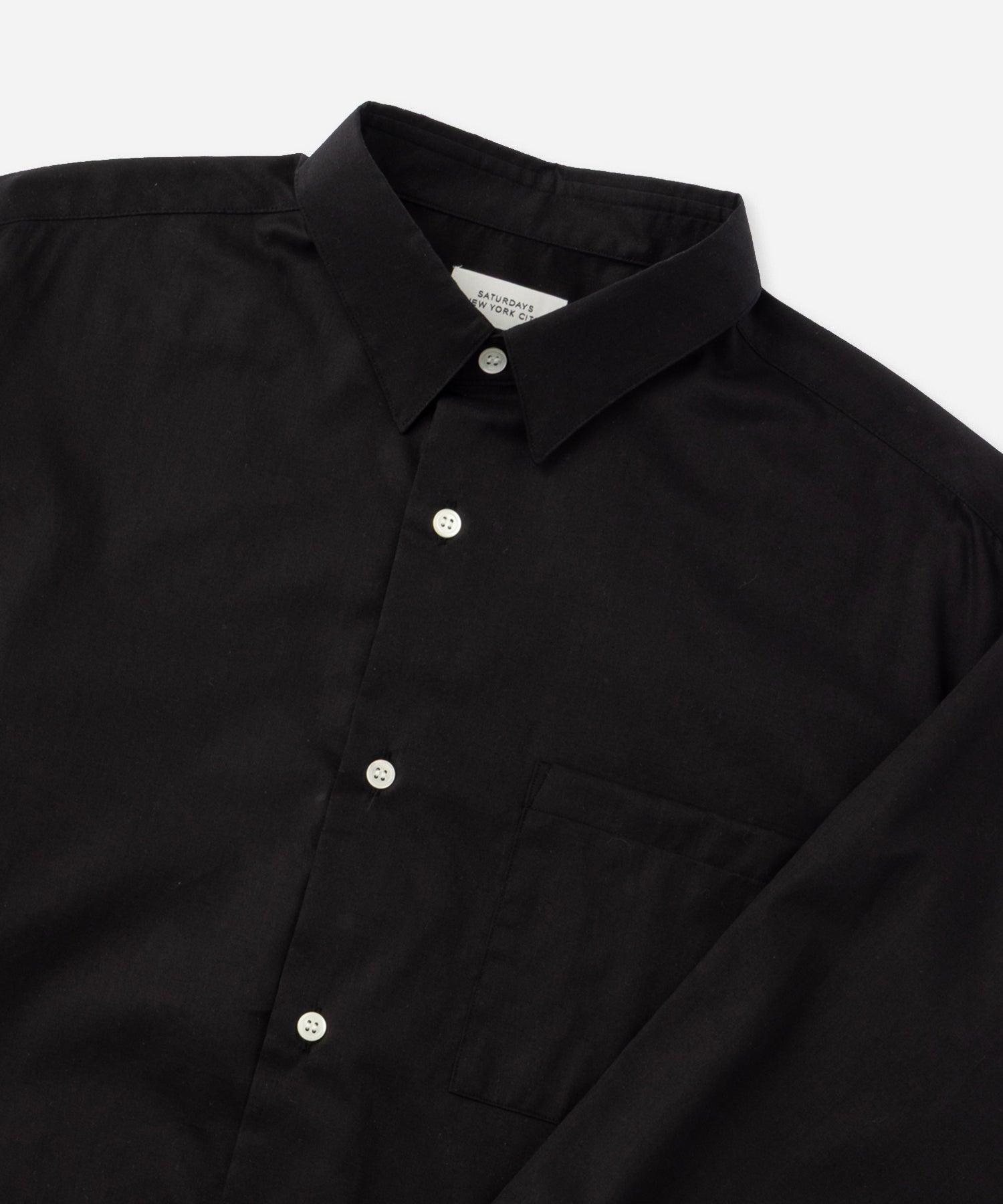 Saturdays NYC Crosby Lawn Cloth Shirt in Black