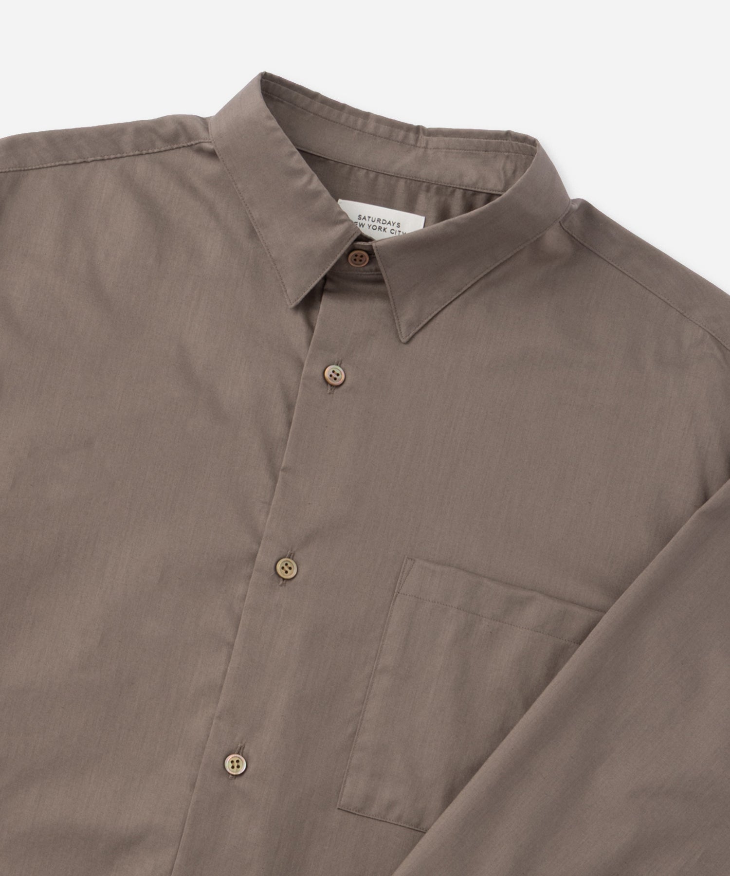 Saturdays NYC Crosby Lawn Cloth Shirt in Charcoal