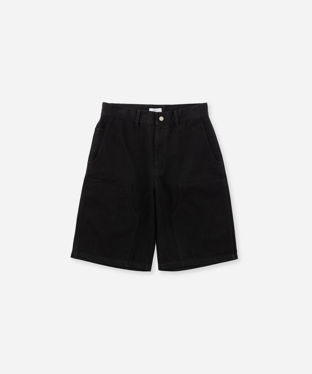 Saturdays NYC Morris Double Knee Short in Black
